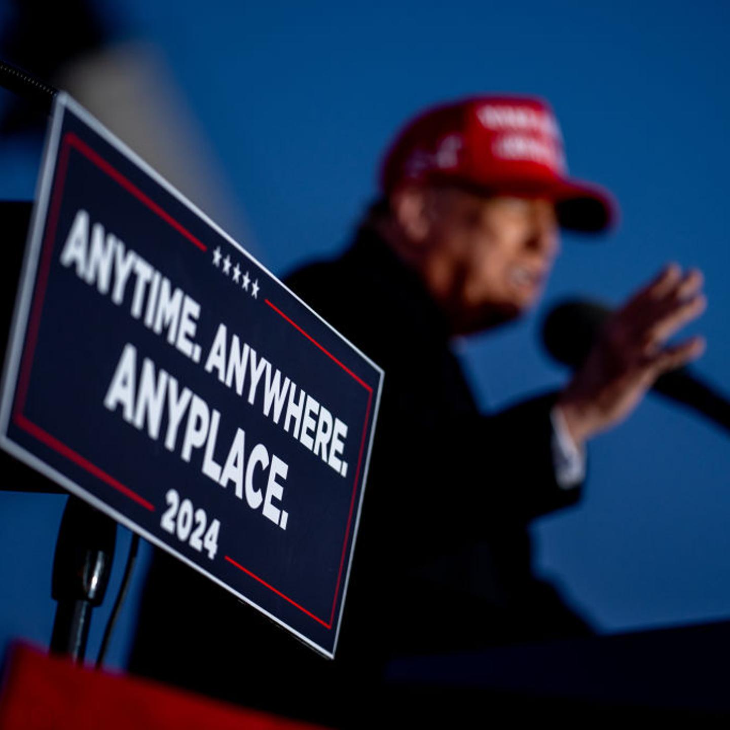 Former President Trump Holds Rally In Schnecksville, Pennsylvania