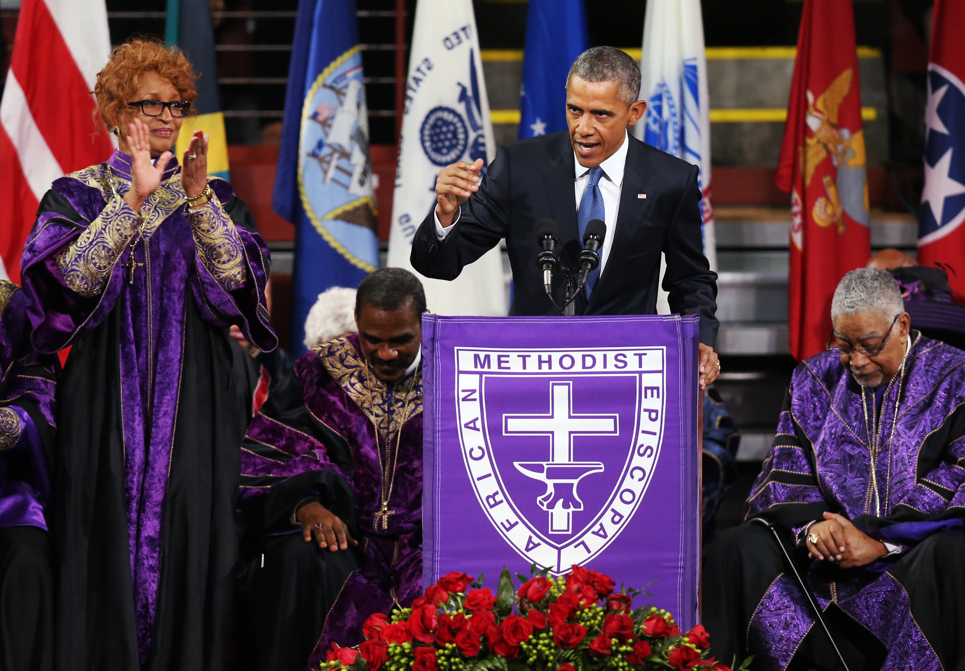 President Obama Joins Mourners At Funeral Of Rev. Clementa Pinckney