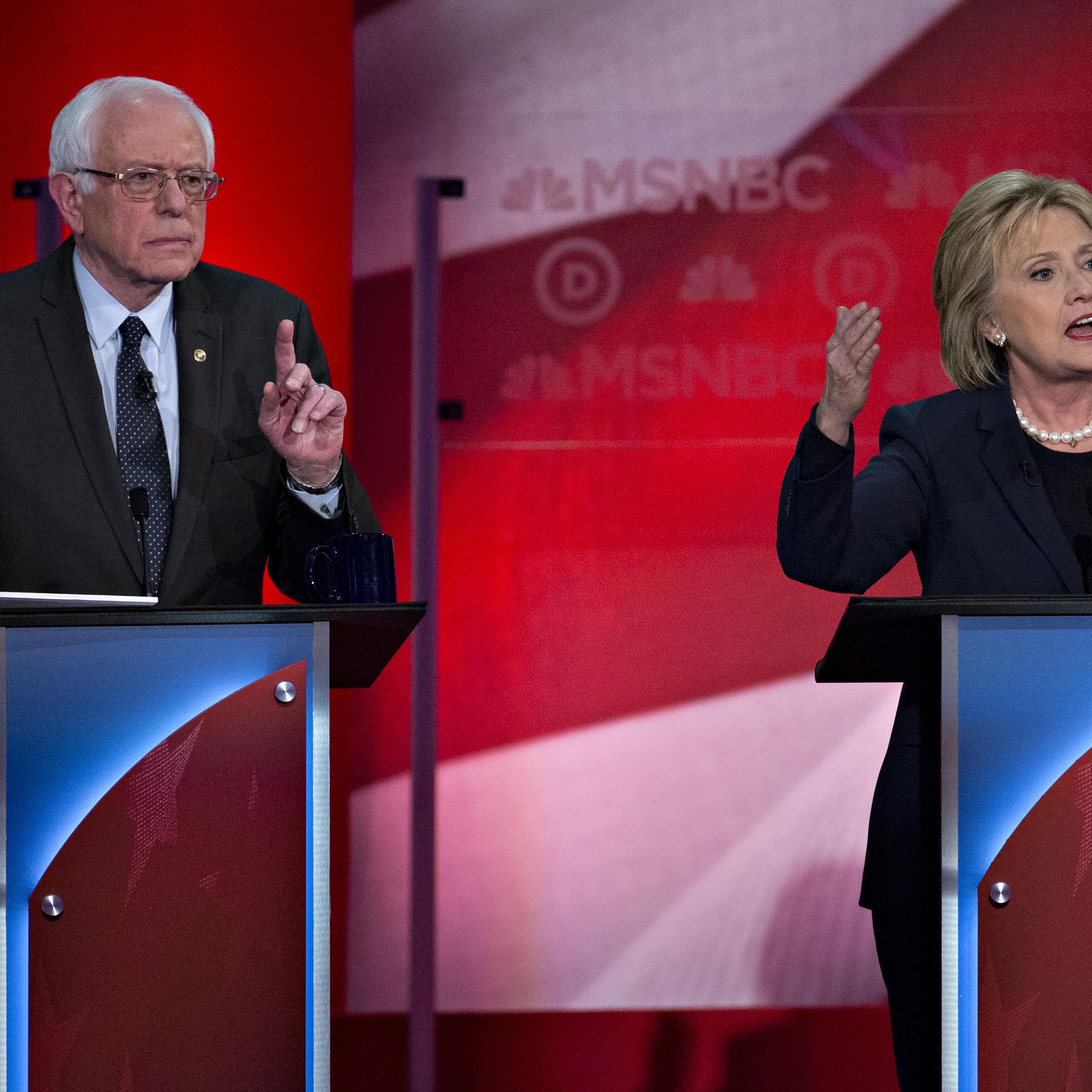 MSNBC Sponsors The Fifth Democratic Presidential Candidate Debate Between Hillary Clinton And Bernie Sanders