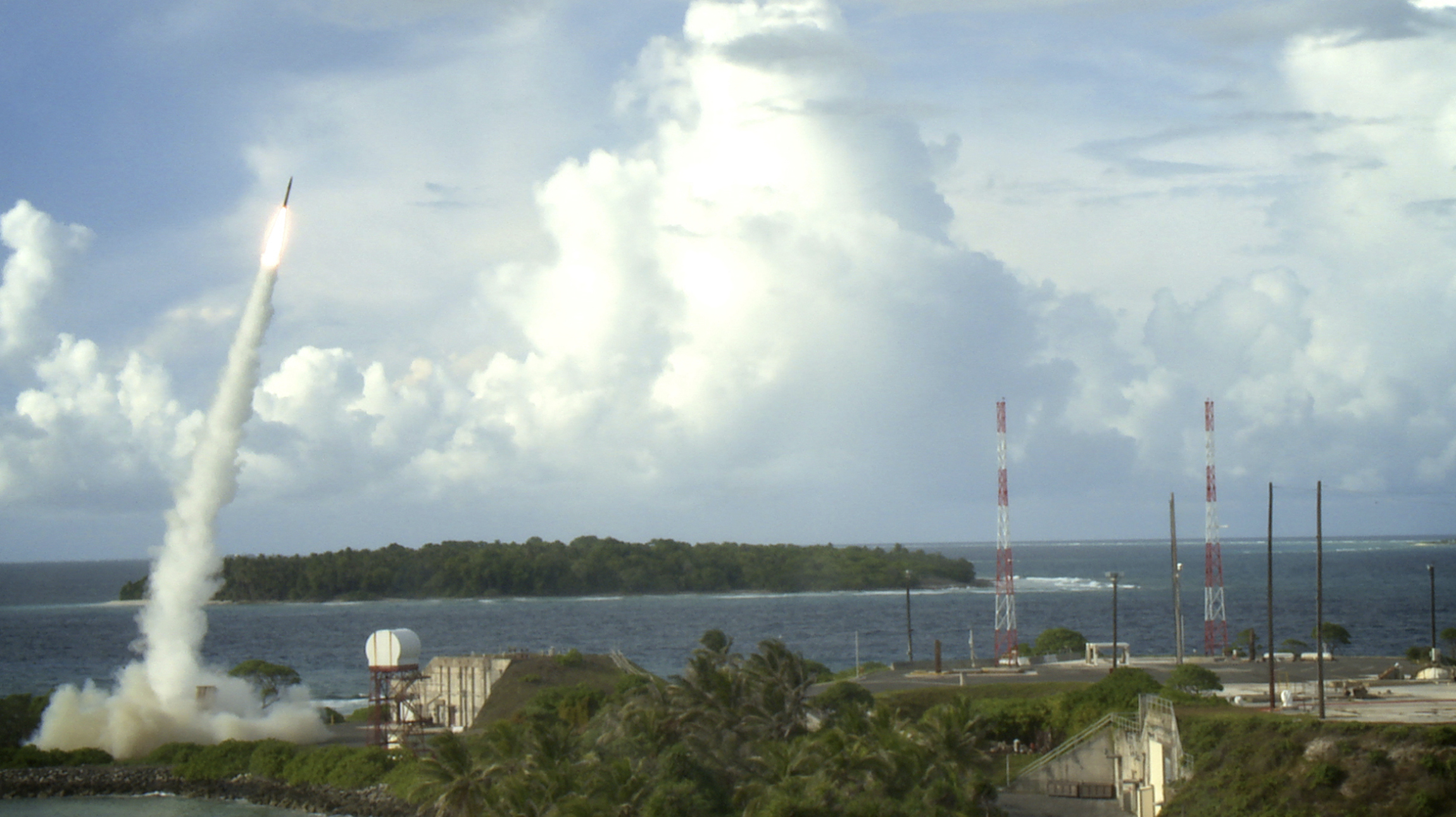 A Terminal High Altitude Area Defense (THAAD) interceptor is launched during a successful intercept test