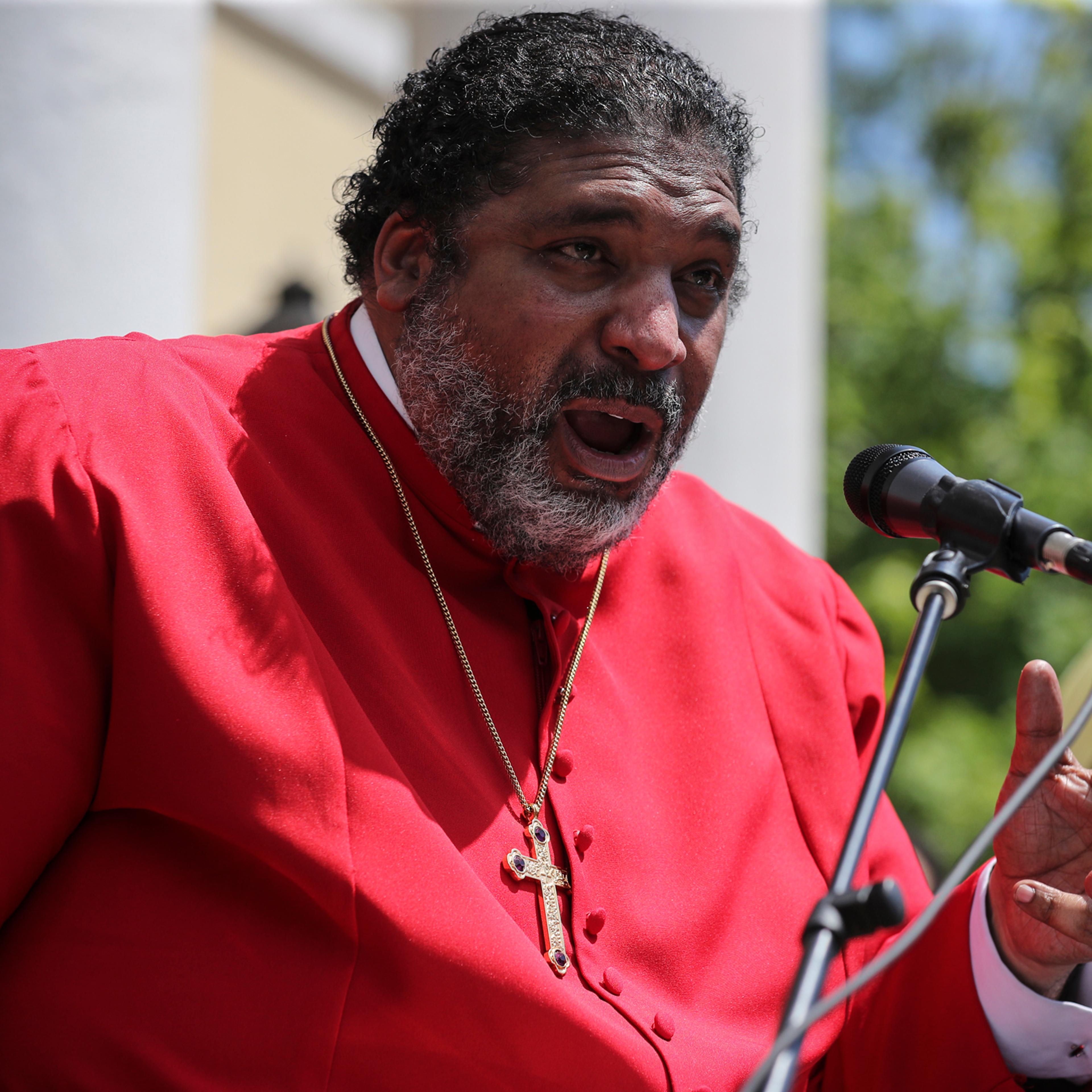 WASHINGTON, DC - JUNE 14: Rev. Dr. William J. Barber II alongsi