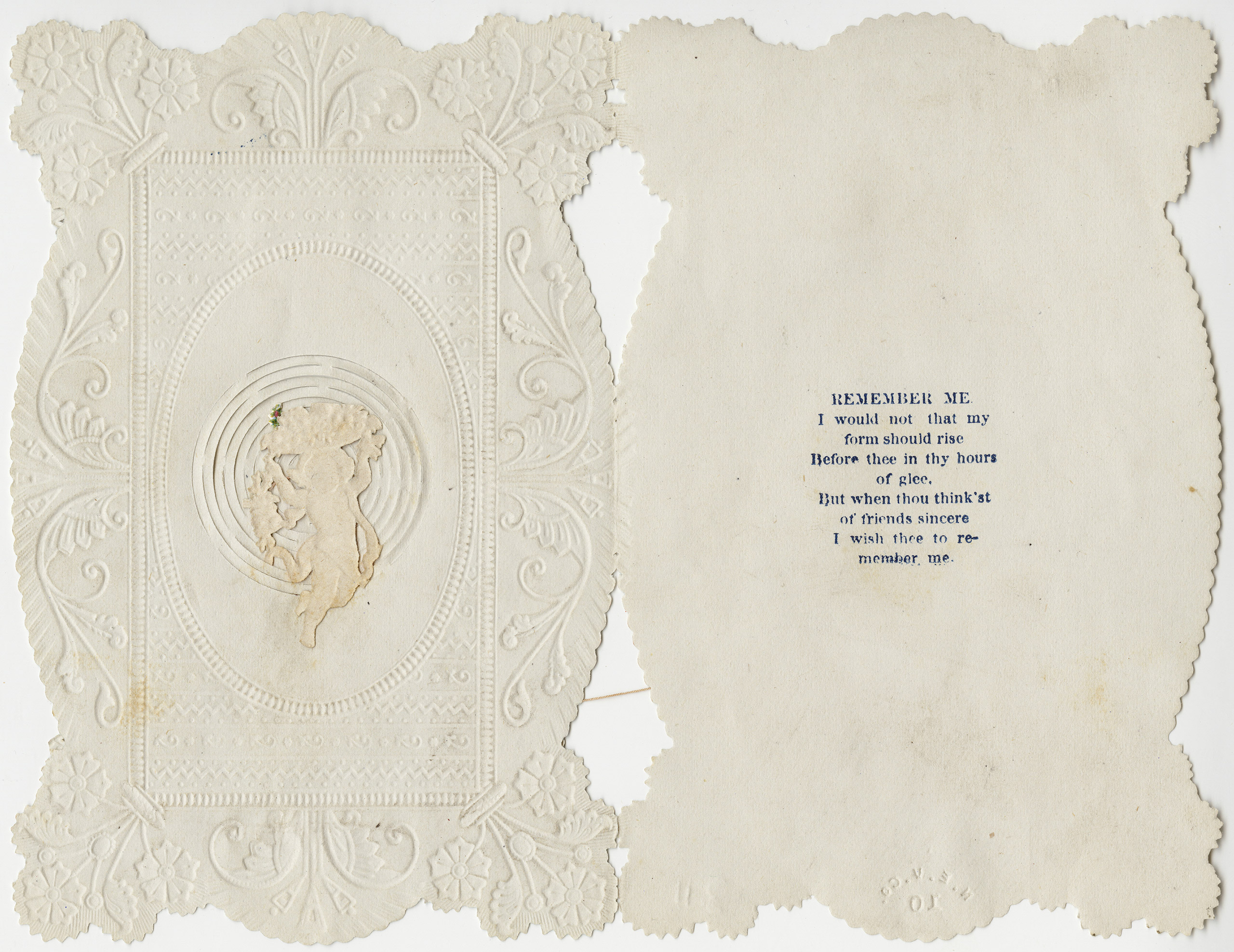 Esther Howland Valentine's Day card ca. 1870s.