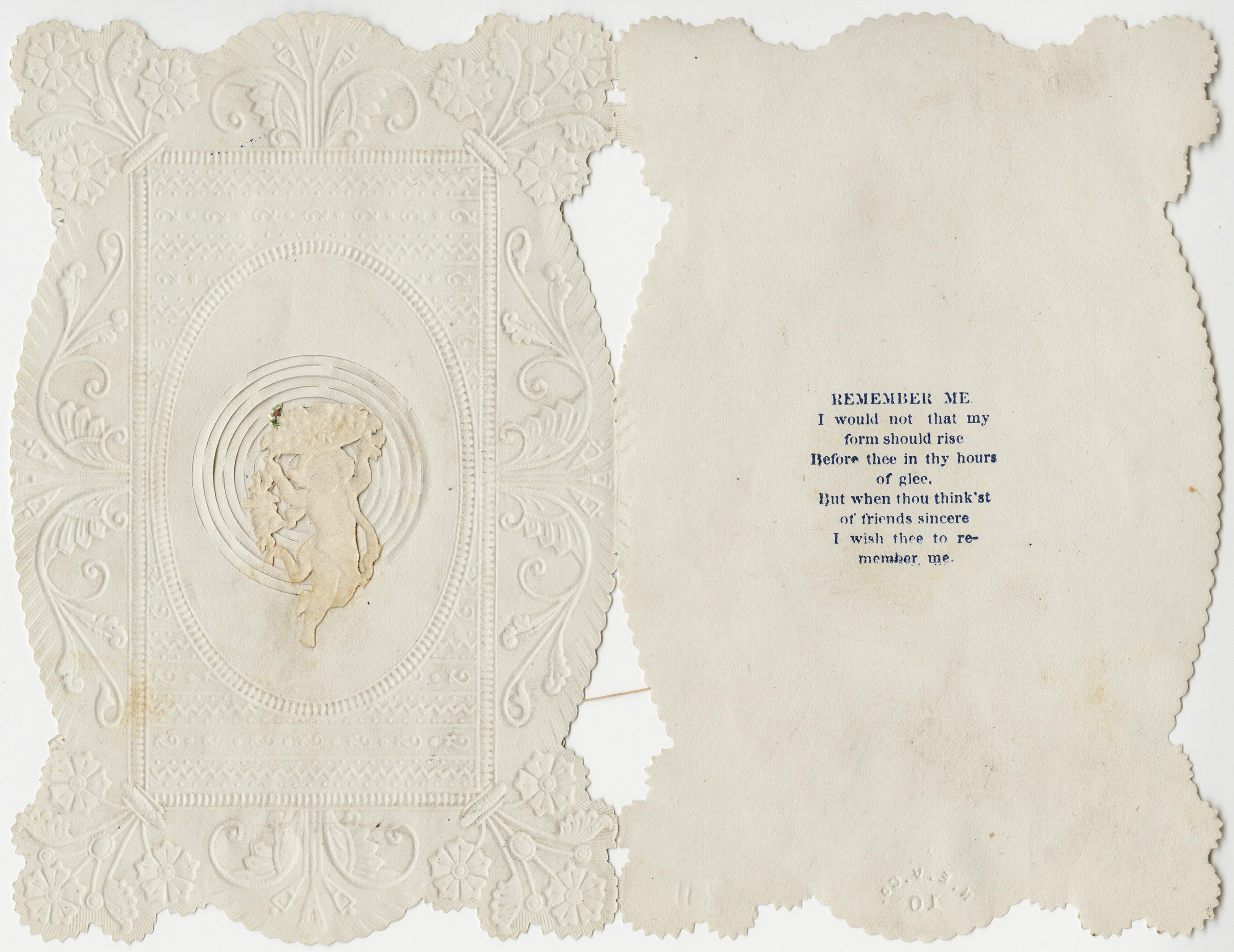 Esther Howland Valentine's Day card ca. 1870s.