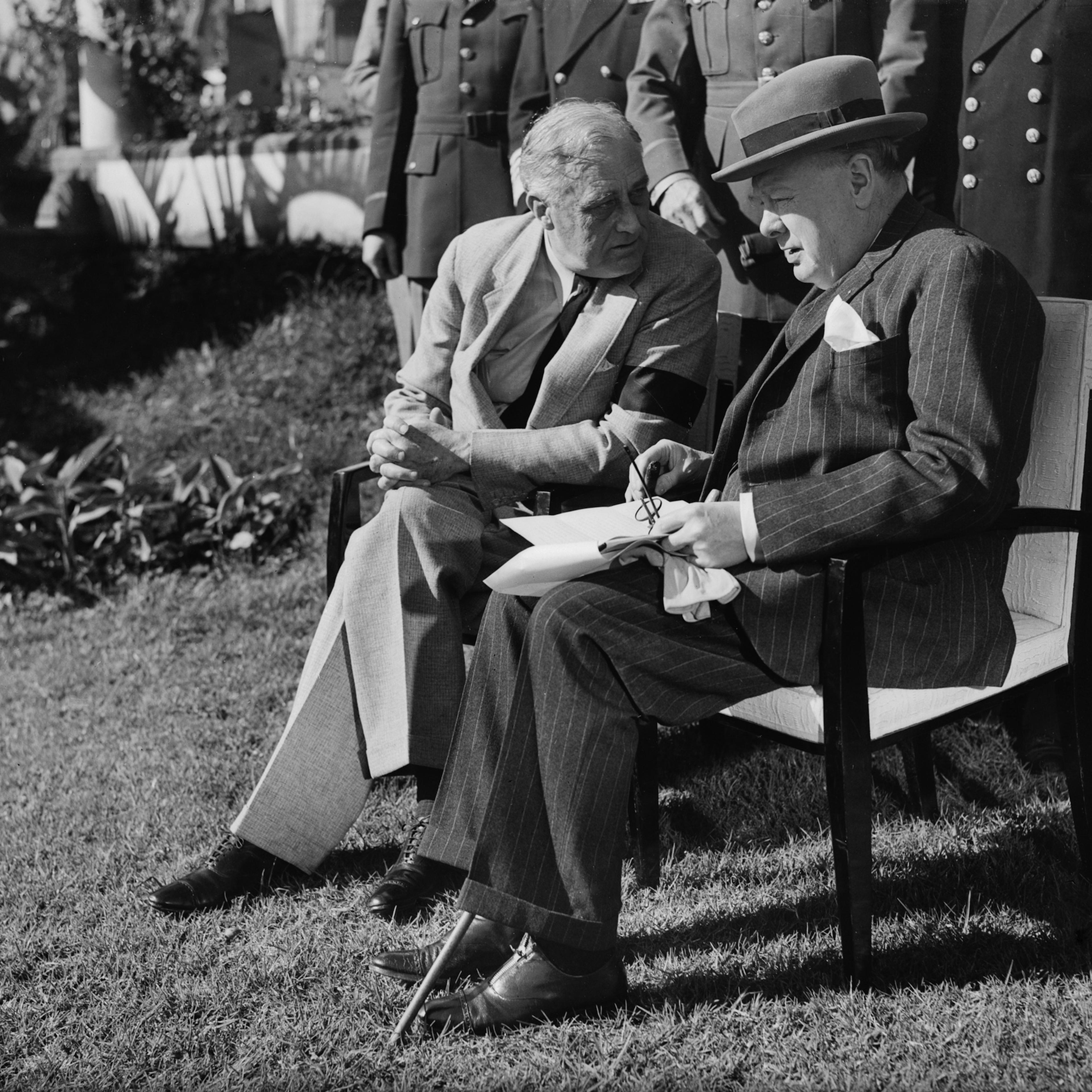 President Roosevelt And Prime Minister Churchill