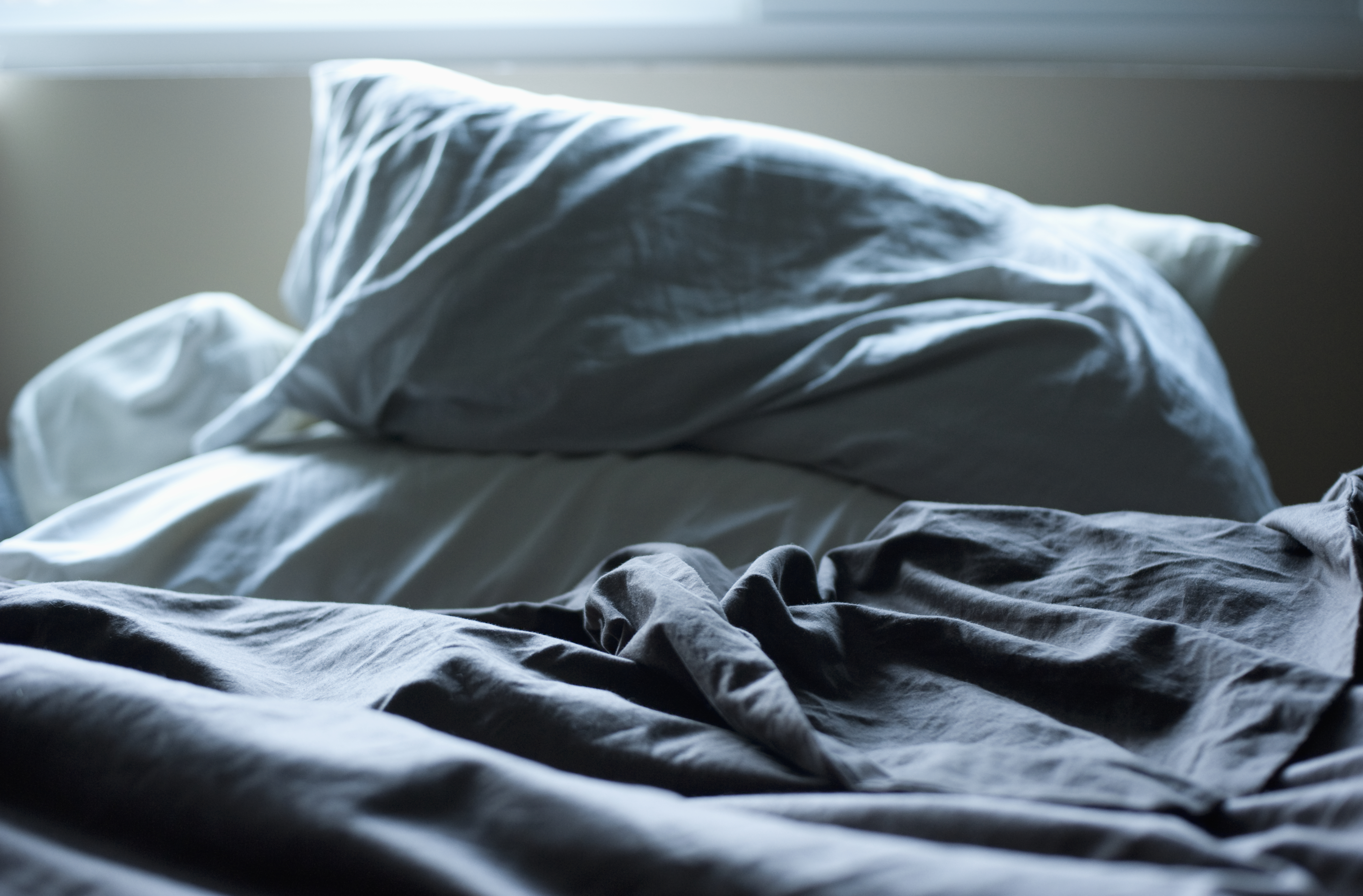 Unmade bed
