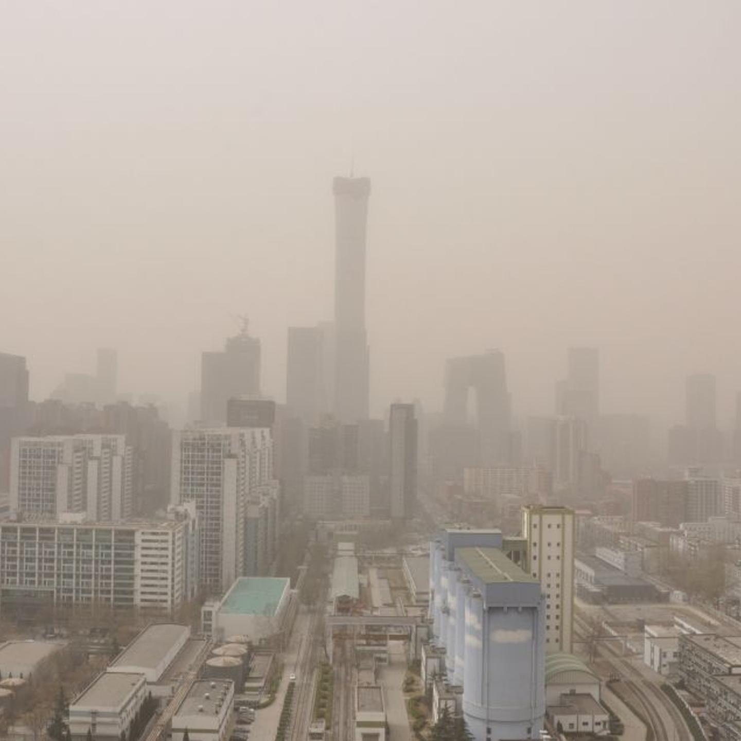 Heavy dust pollution in China