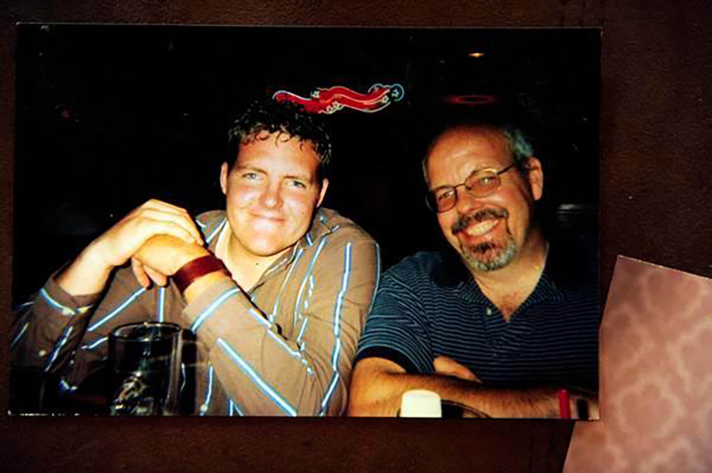 The author and his son Alex Sullivan (left) in Aurora in 2010