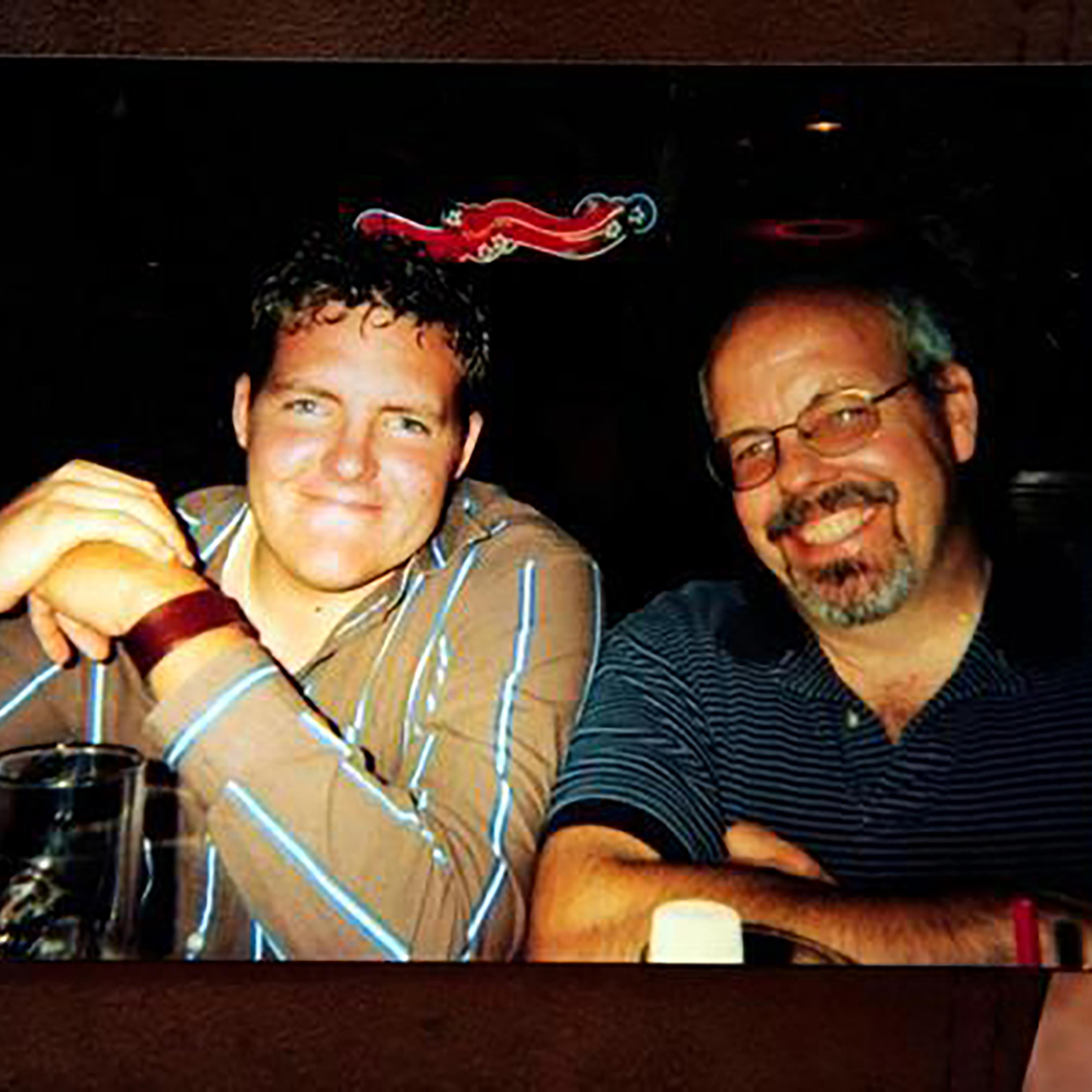 The author and his son Alex Sullivan (left) in Aurora in 2010