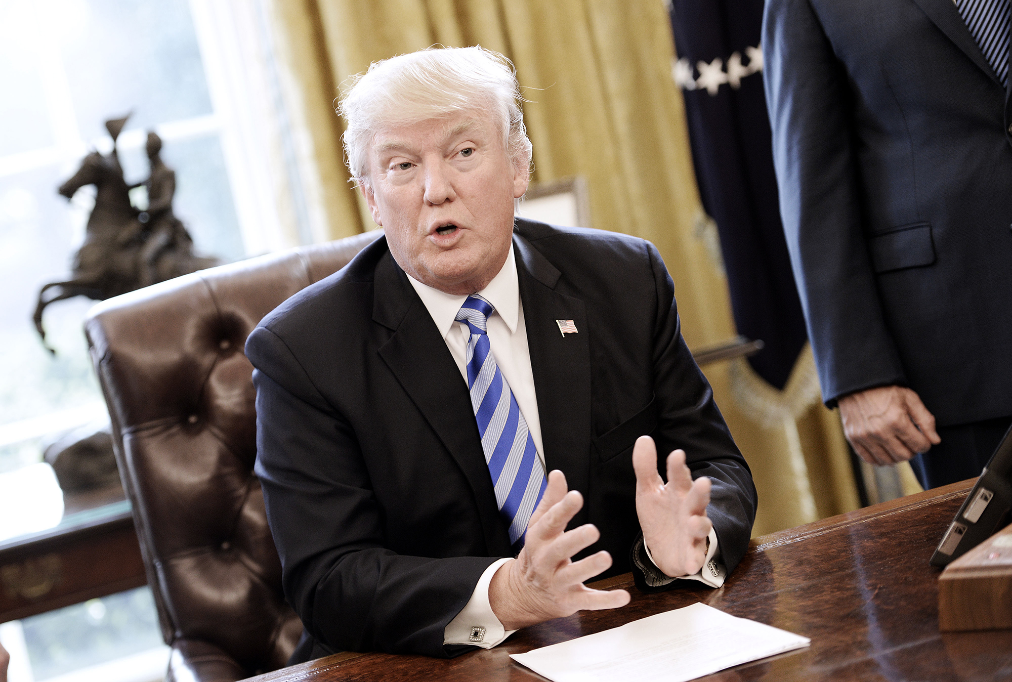 President Trump speaks after Republicans Pull Health Care Bill