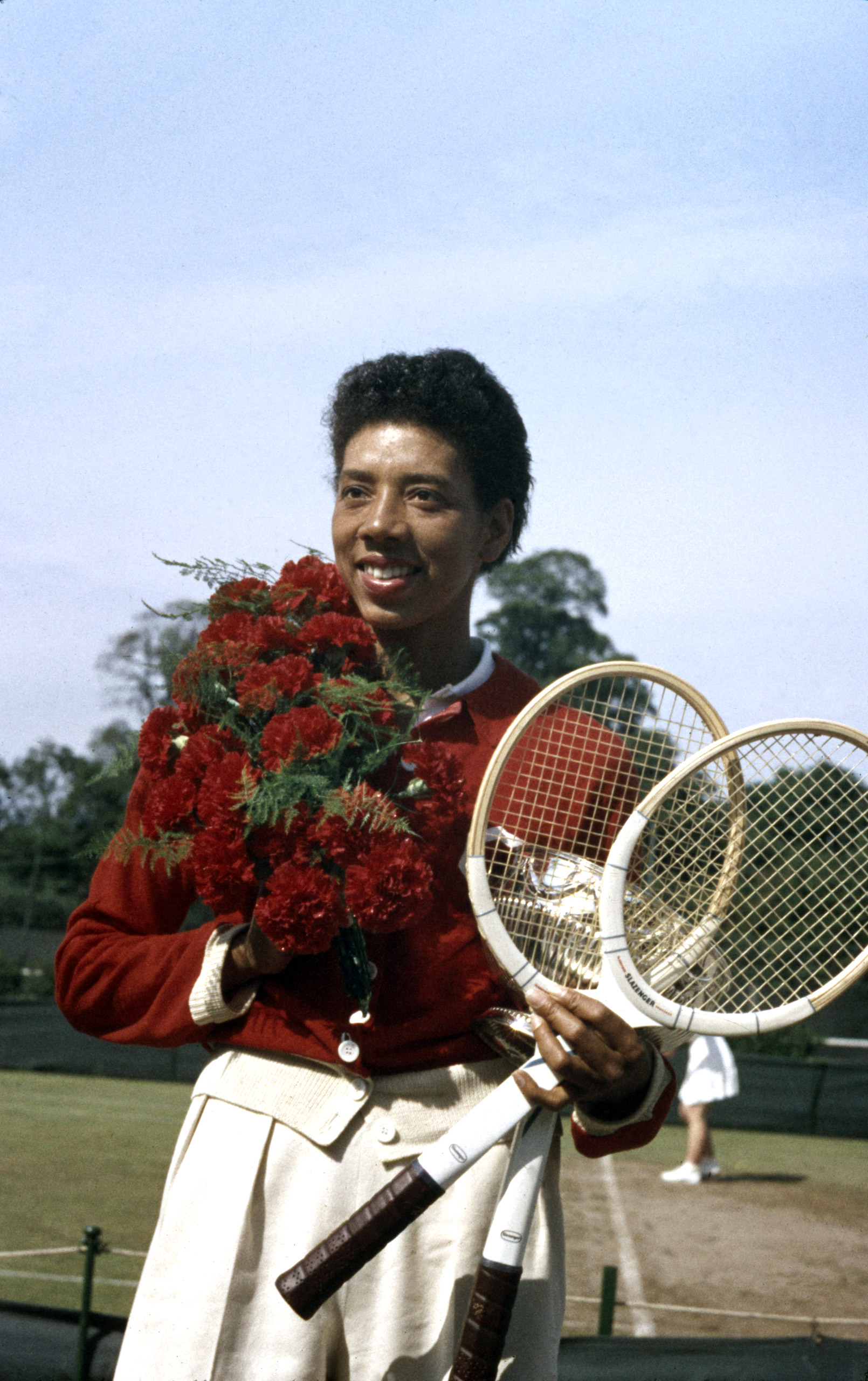 Althea Gibson in France, 1956