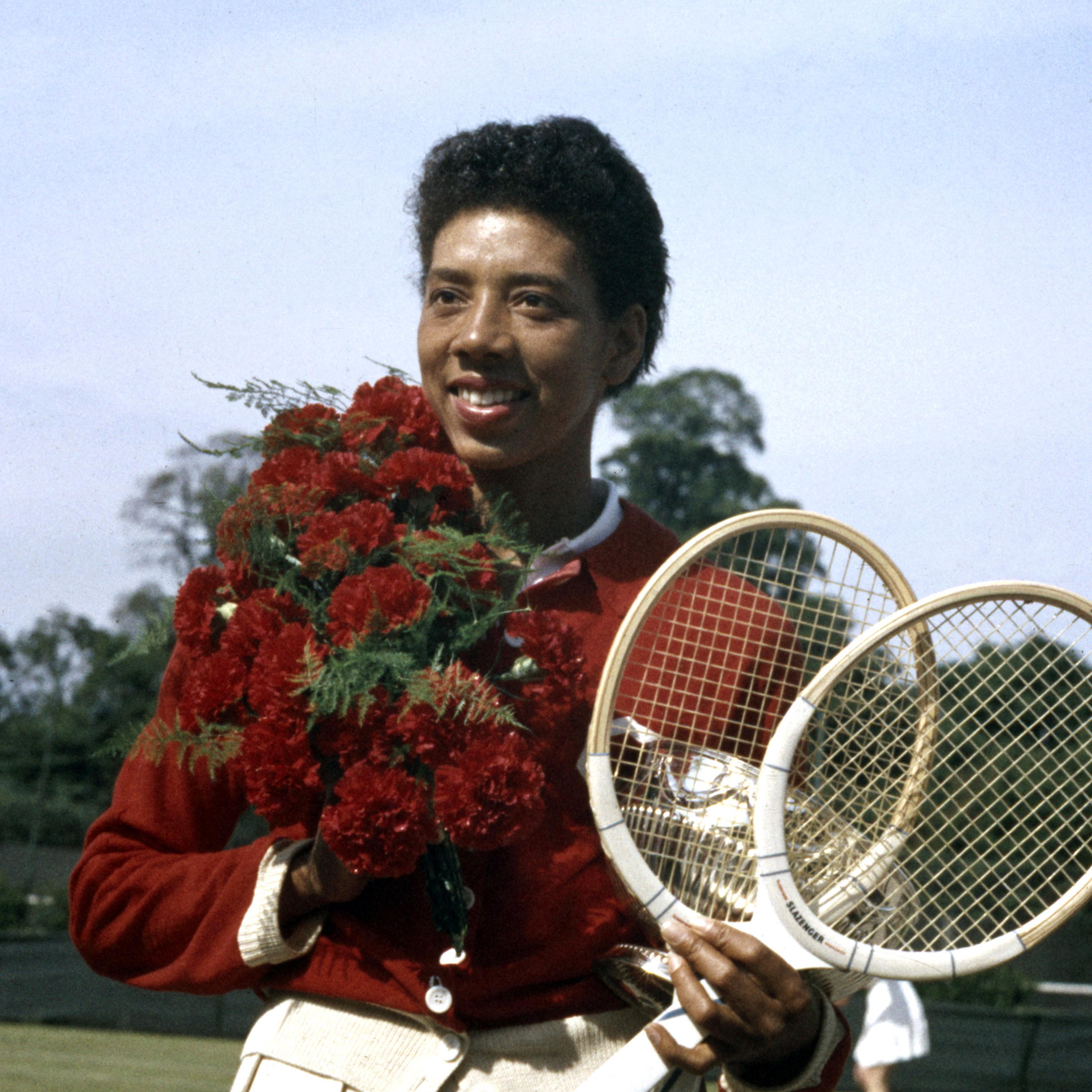 Althea Gibson in France, 1956