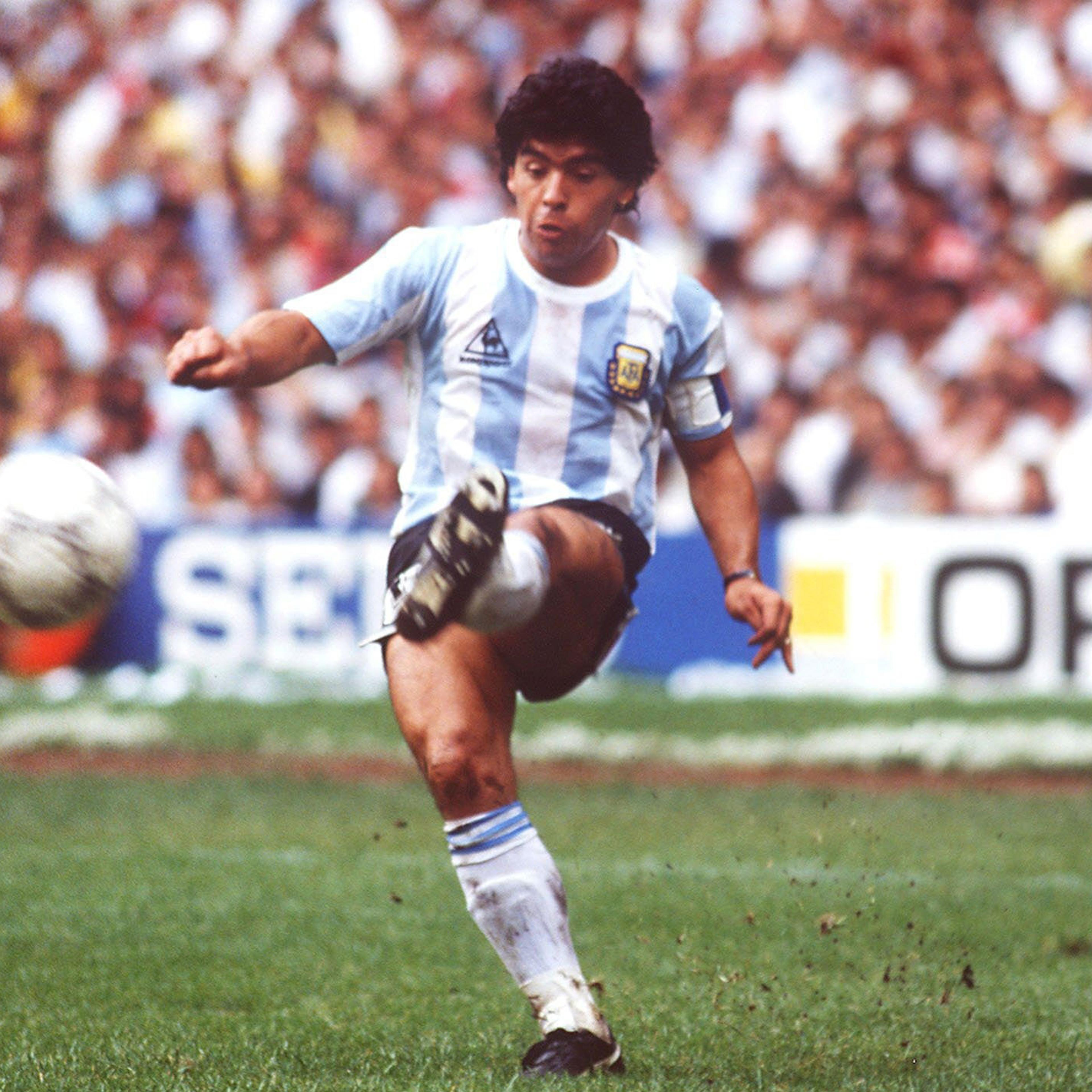 FUSSBALL: WM 1986 in MEXIKO, ARGENTINIEN - BELGIEN 2:0