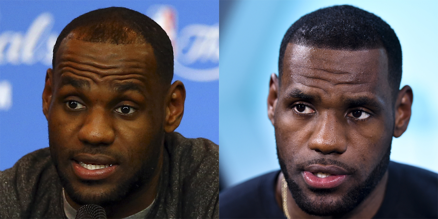 LeBron James' Hairline Returns at Nike Shoe Event
