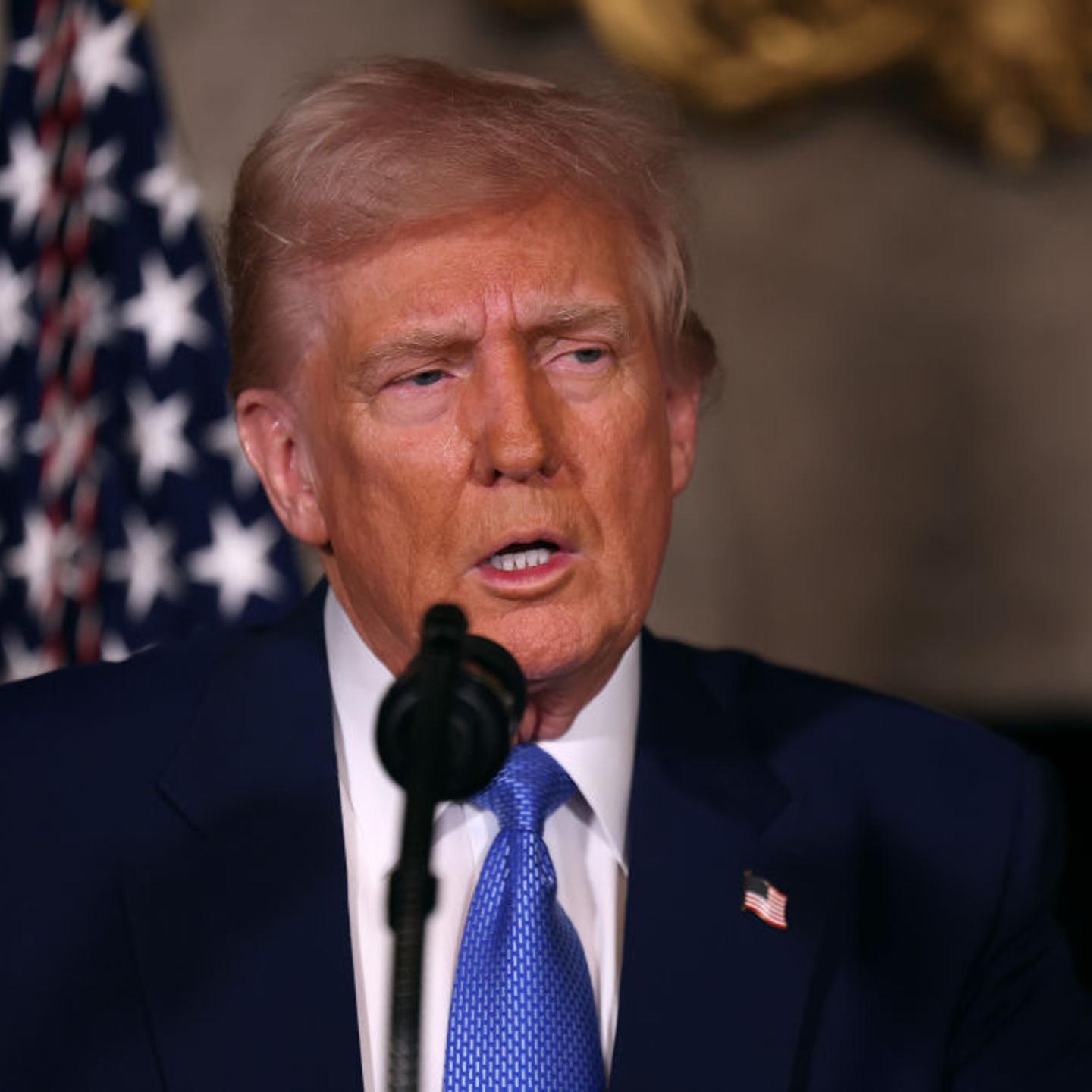 President Trump Signs Executive Orders At Mar-a-Lago In Palm Beach, Florida