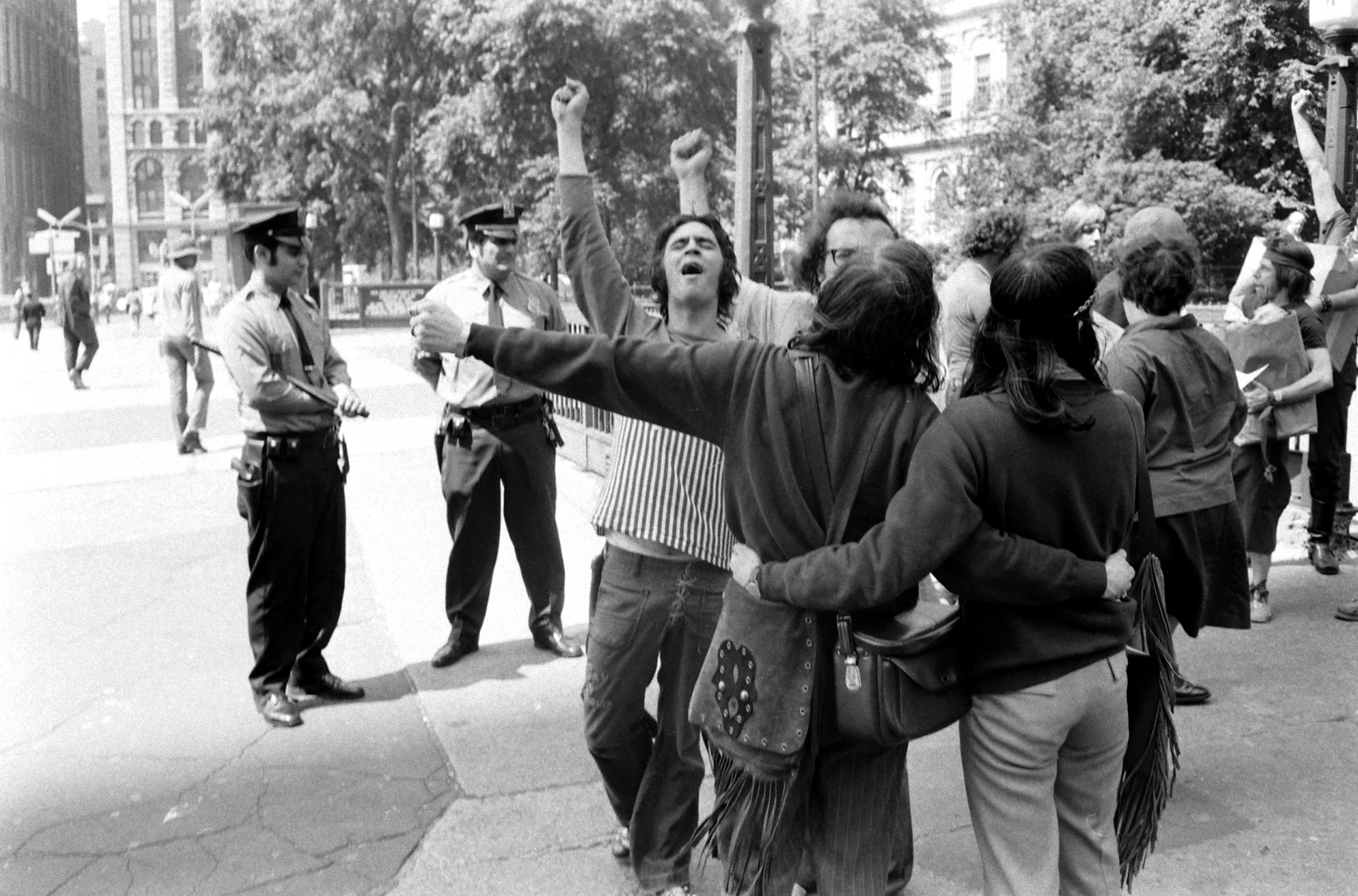 Gay rights protest, New York, 1971.