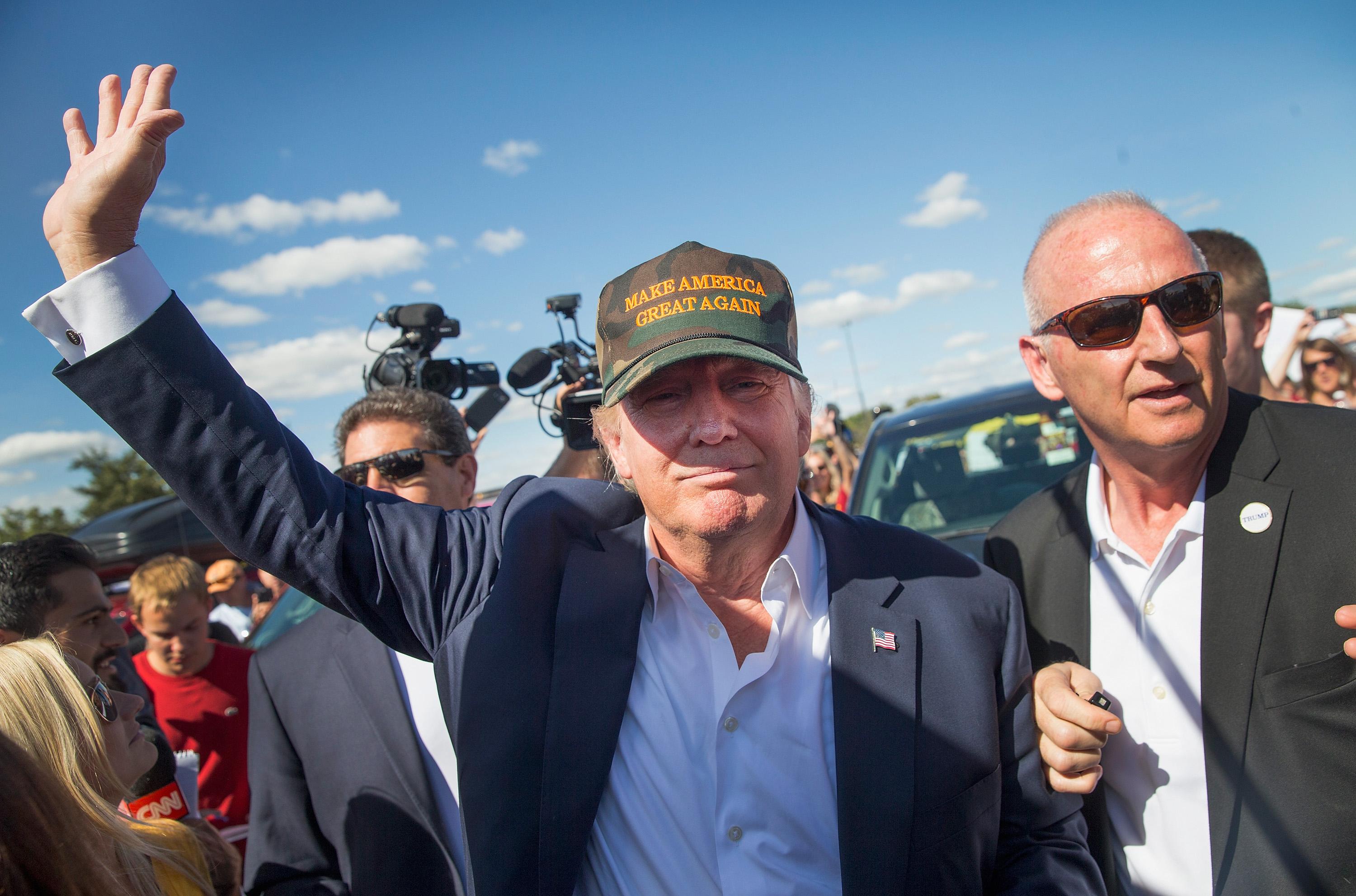 GOP Candidates Attend Tailgate Parties Before Iowa v Iowa State College Football Game