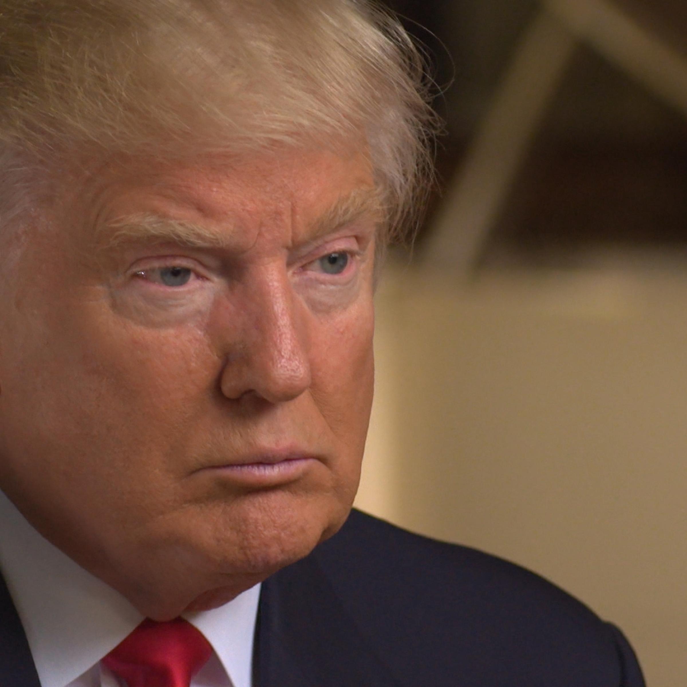 Correspondent Lesley Stahl interviews President-elect Donald J. Trump and his family at his Manhattan home on Nov. 11, 2016.