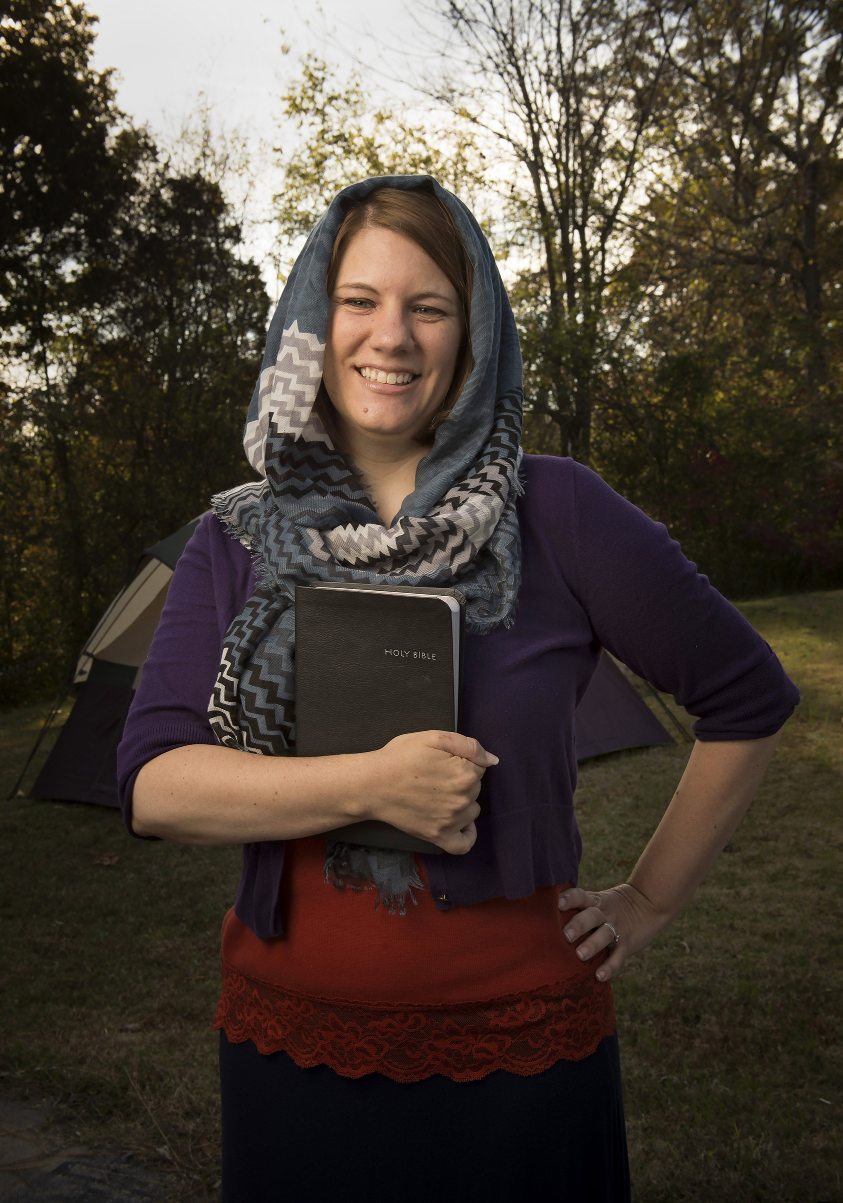 Rachel Held Evans outside of her home on Nov. 4, 2014.