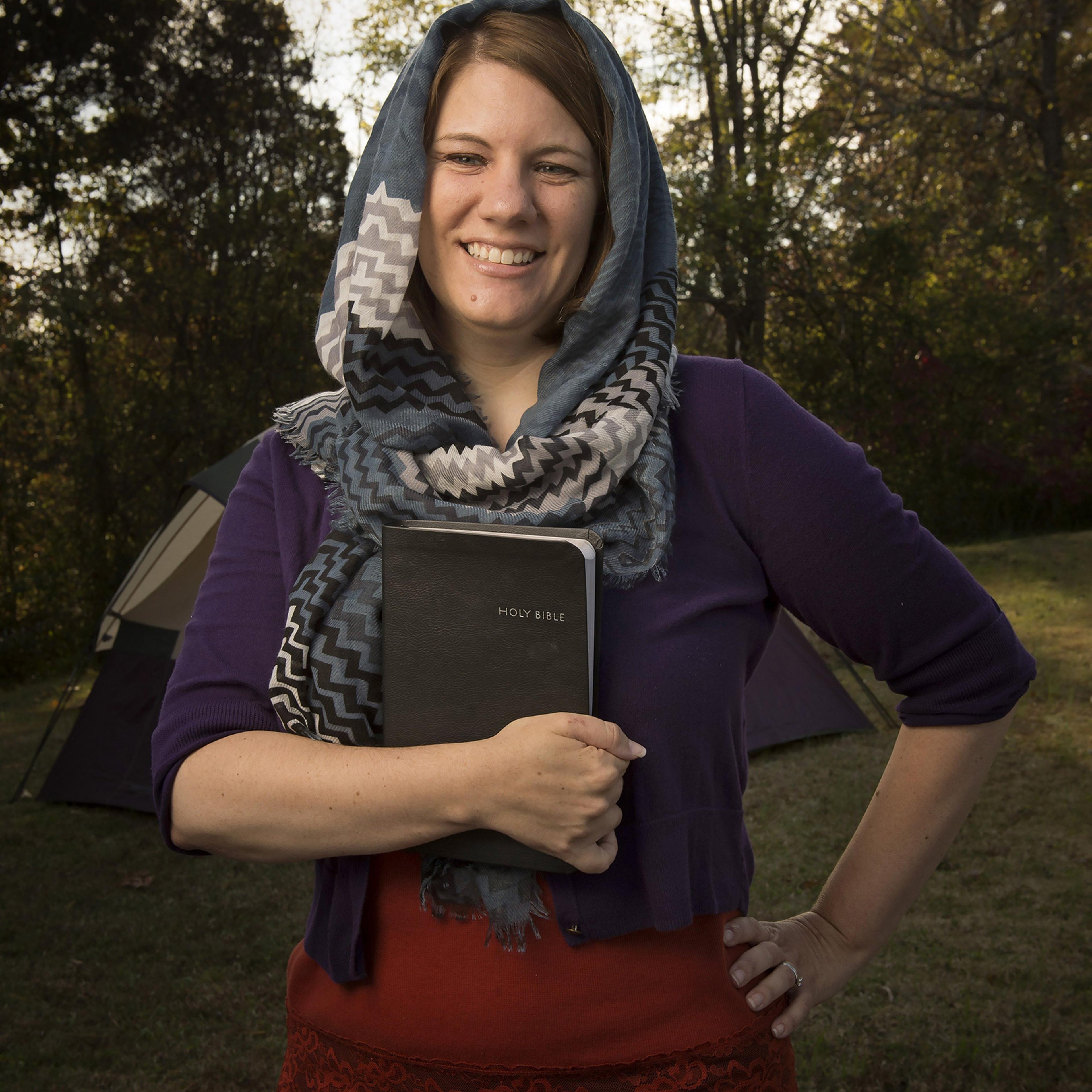 Rachel Held Evans outside of her home on Nov. 4, 2014.