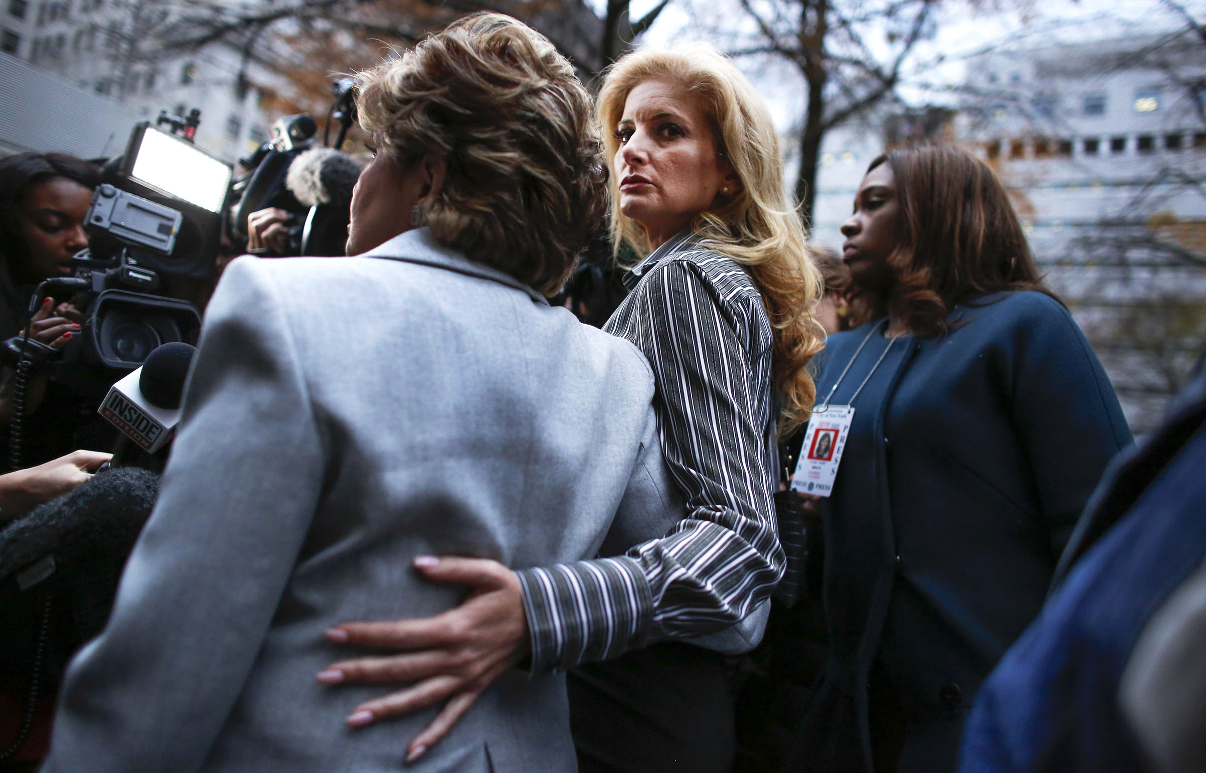 Summer Zervos a former contestant on "The Apprentice" leaves the New York County Criminal Court