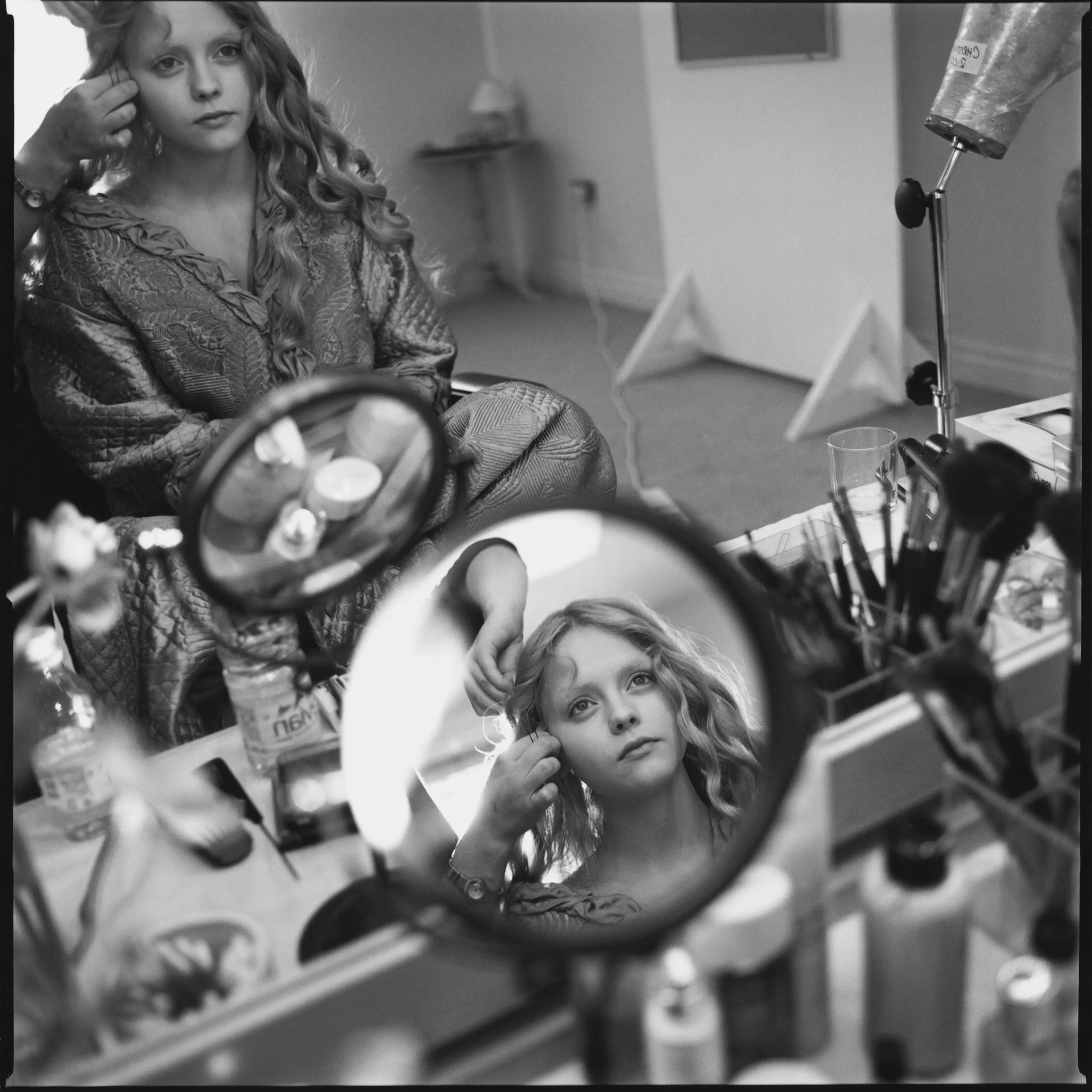 Christina Ricci in her dressing room, Sleepy Hollow, Shepperton Studios, England, 1999