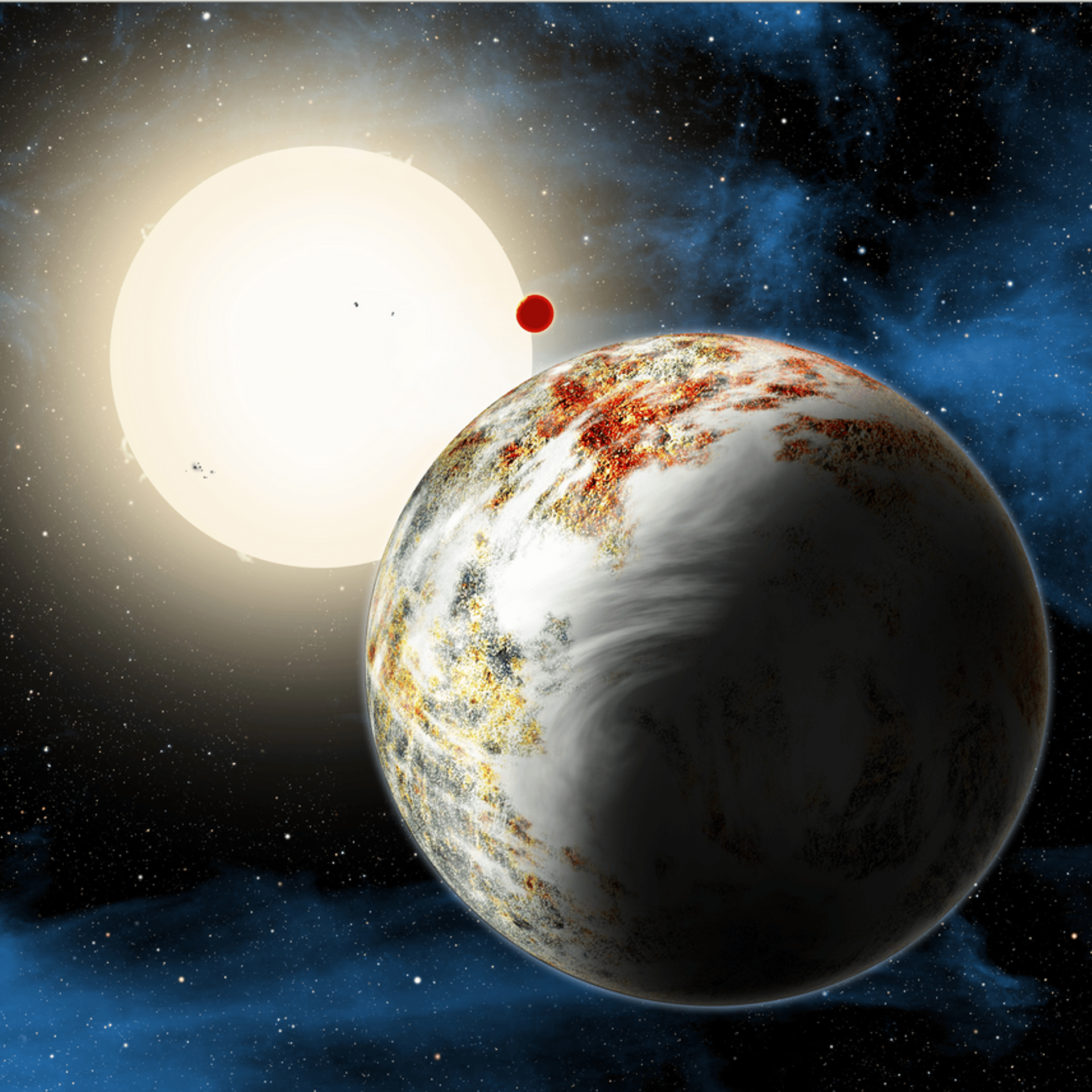 Artist's conception of Kepler 10c—a monster Earth