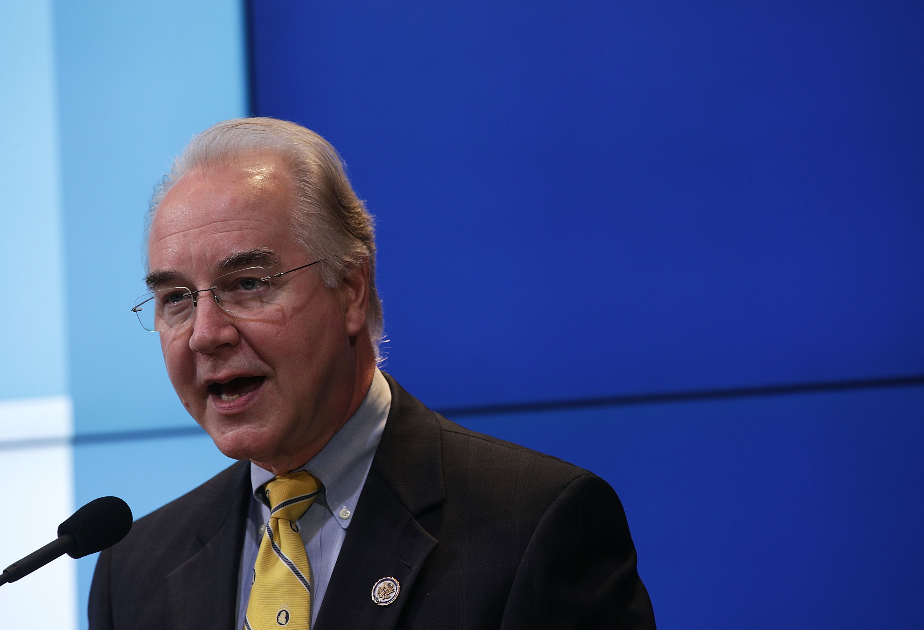 Trump's Pick For Health Secretary Rep. Tom Price (R-GA) Speaks At The Brookings Institution On The Federal Budget Process