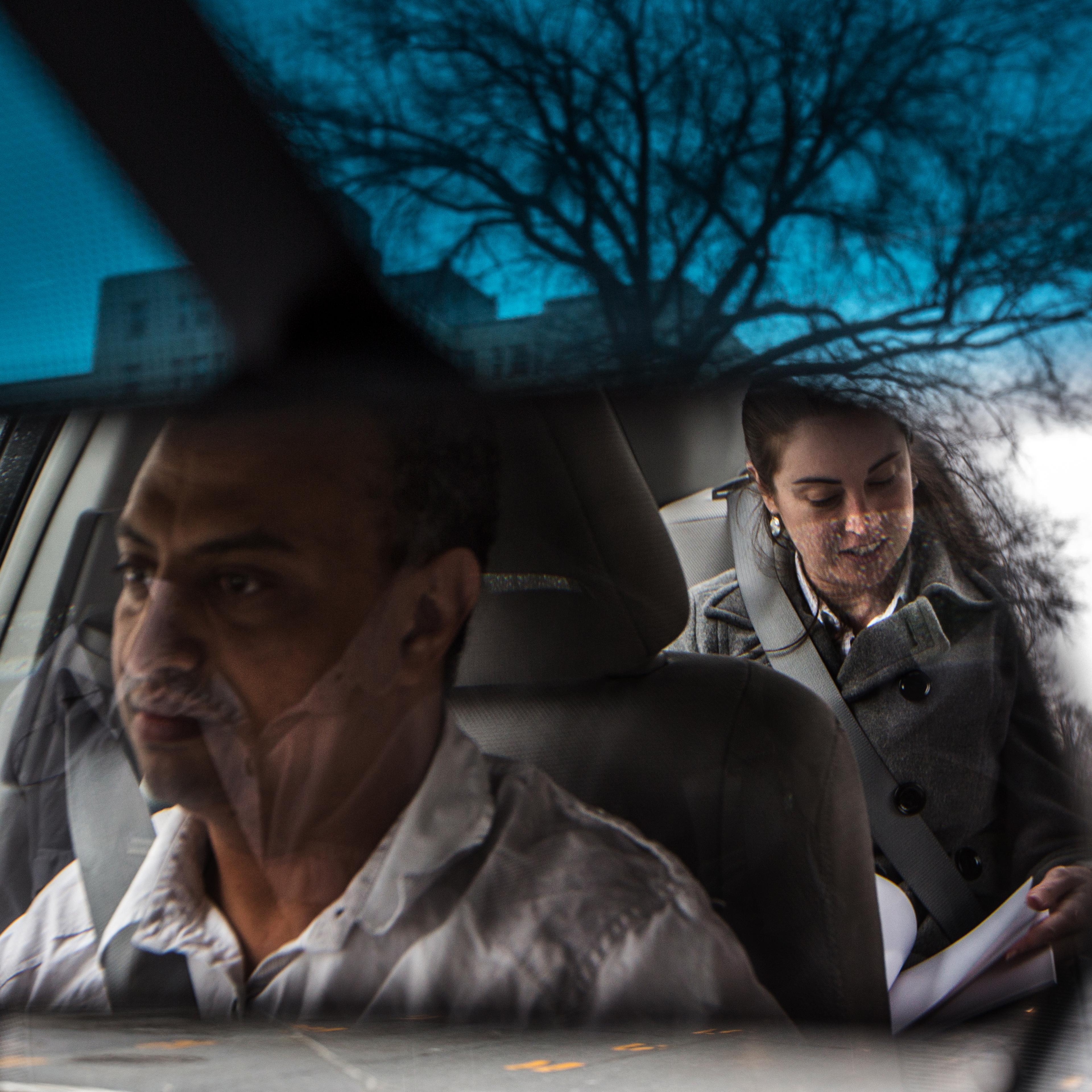 WASHINGTON, DC - APR 4: UberX driver, Michael Belet, a former