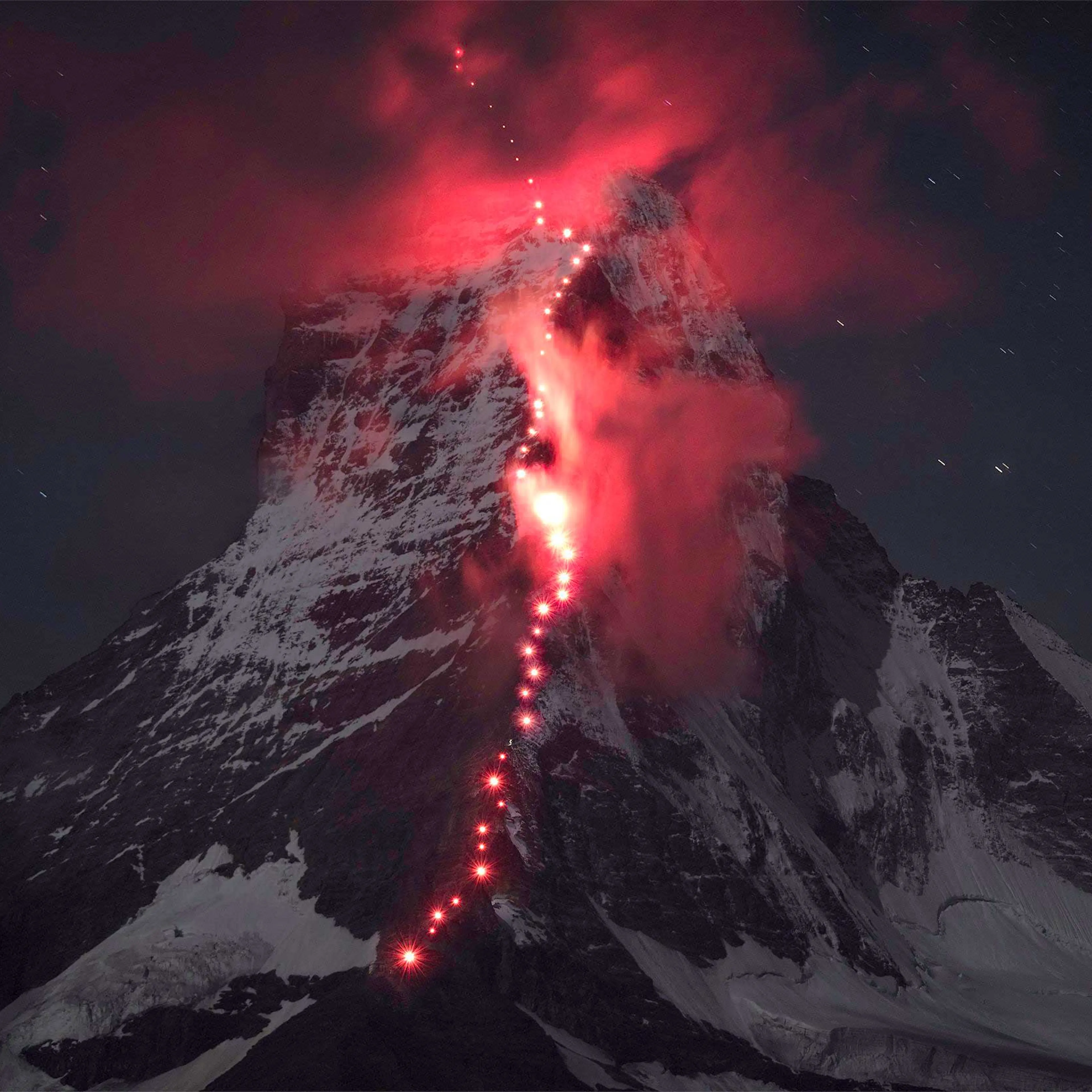 Matterhorn Illuminated to celebrate 150th Ascent Anniversary