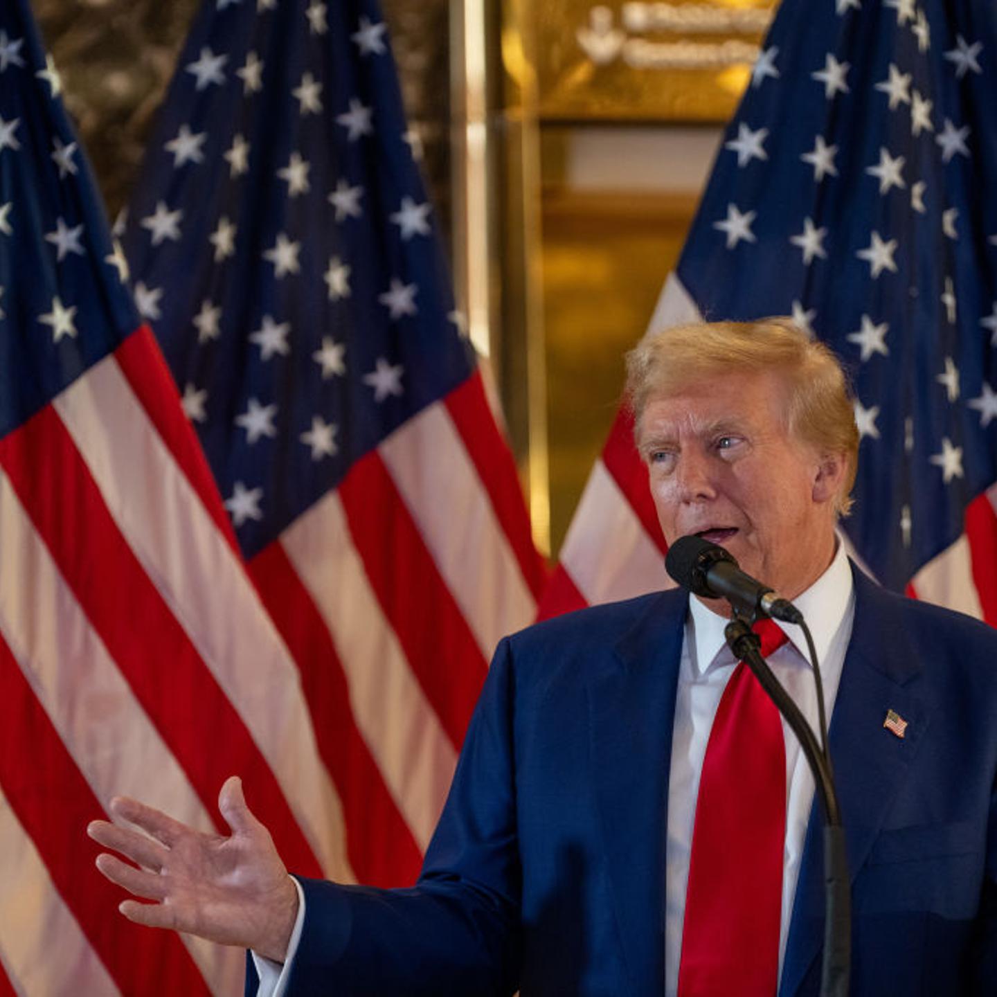 President Trump Holds A Press Conference At Trump Tower Day After Guilty Verdict