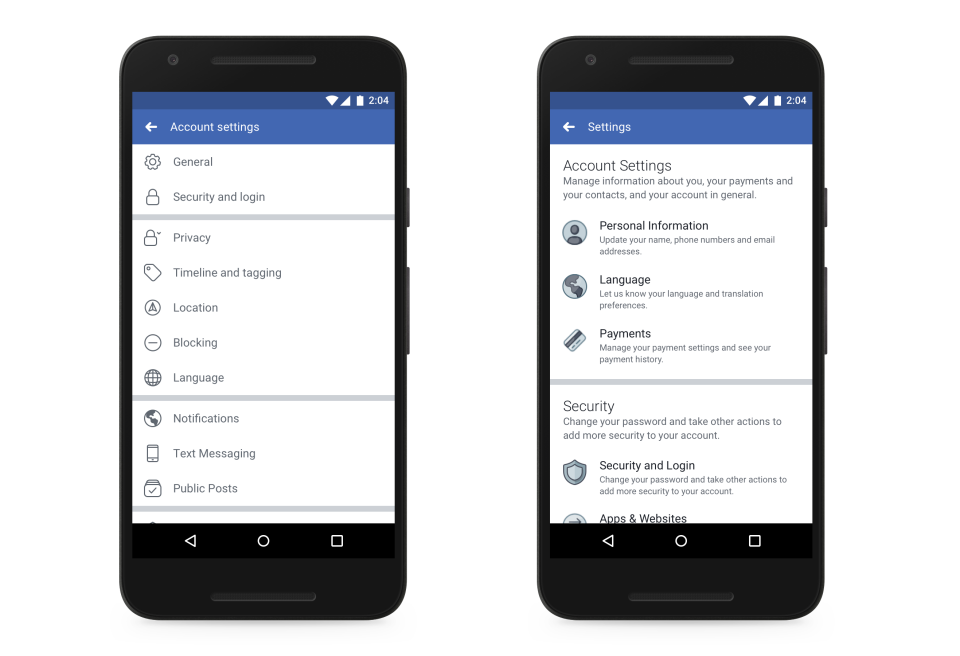 Facebook: Old Privacy Settings vs. New
