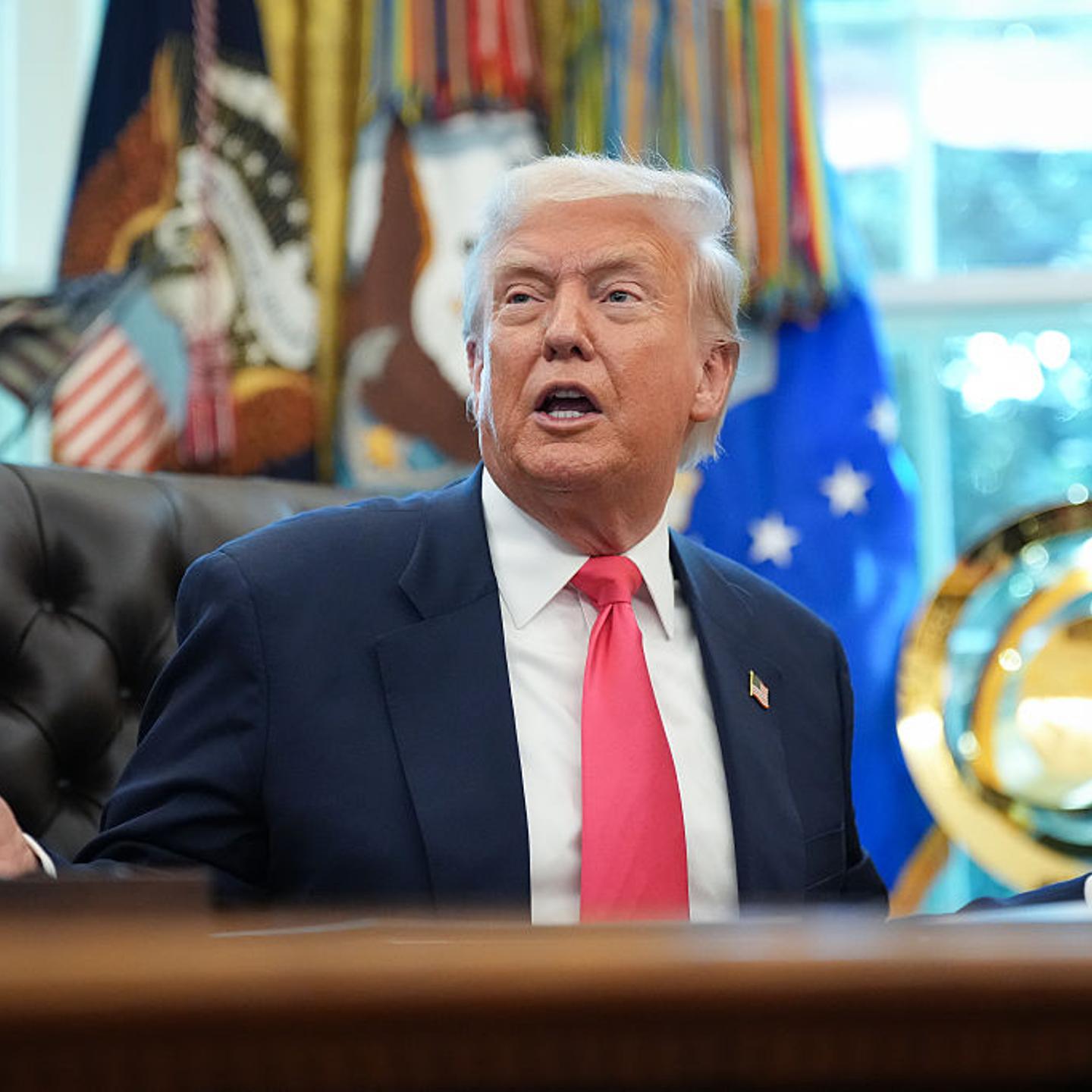 President Trump Delivers Remarks From The Oval Office