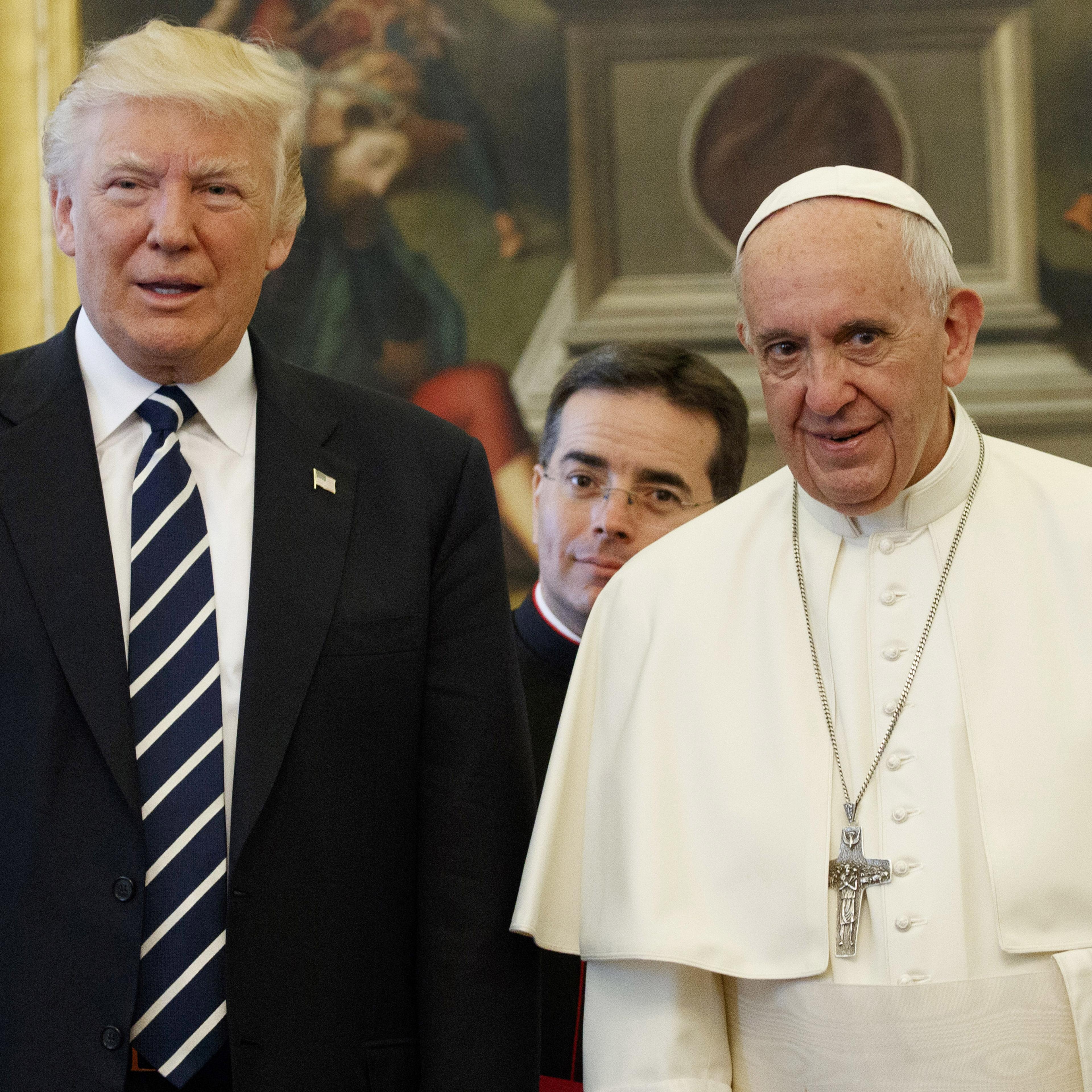 U.S. President Donald Trump and Pope Francis meet at the Vatican