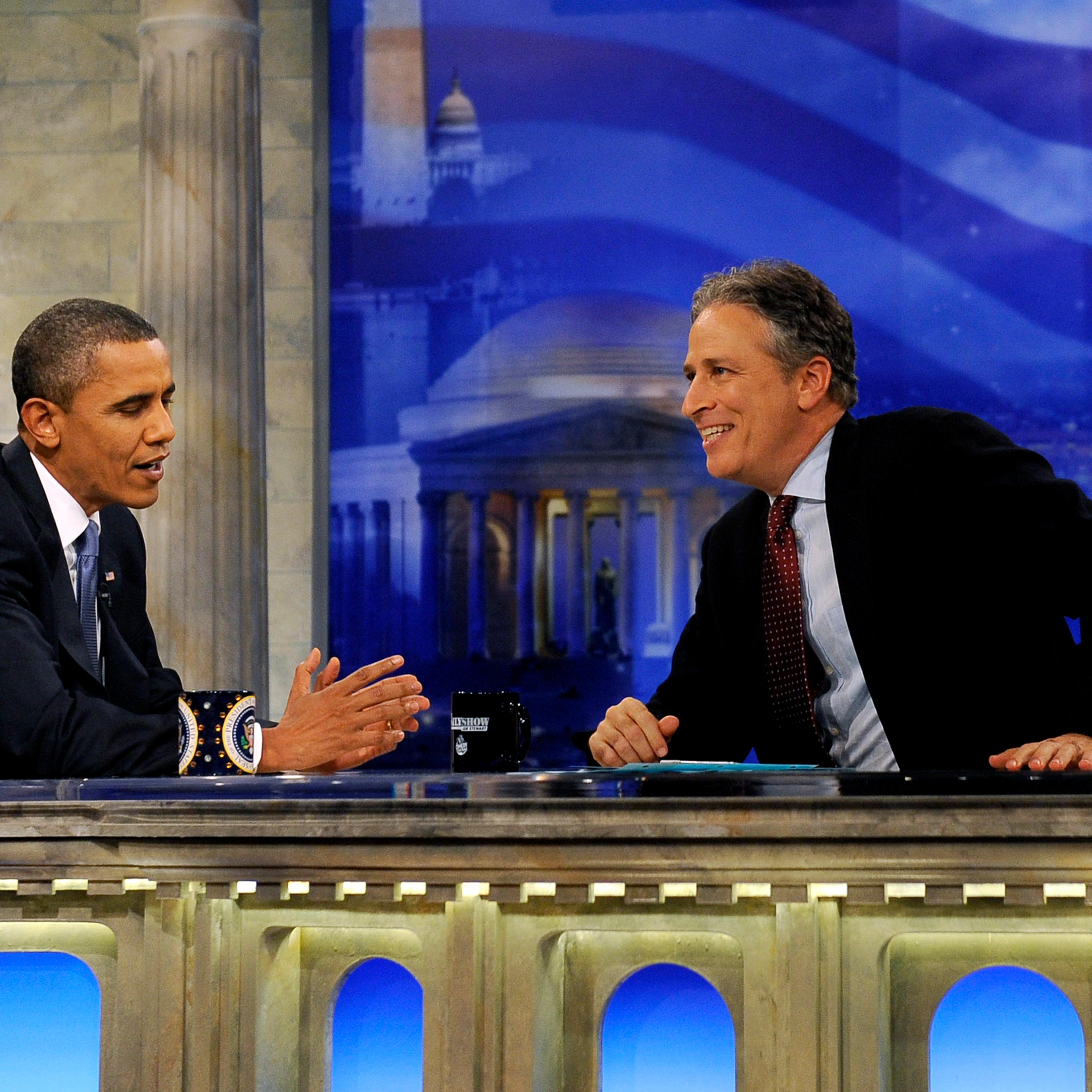 Obama Appears On Daily Show With Jon Stewart