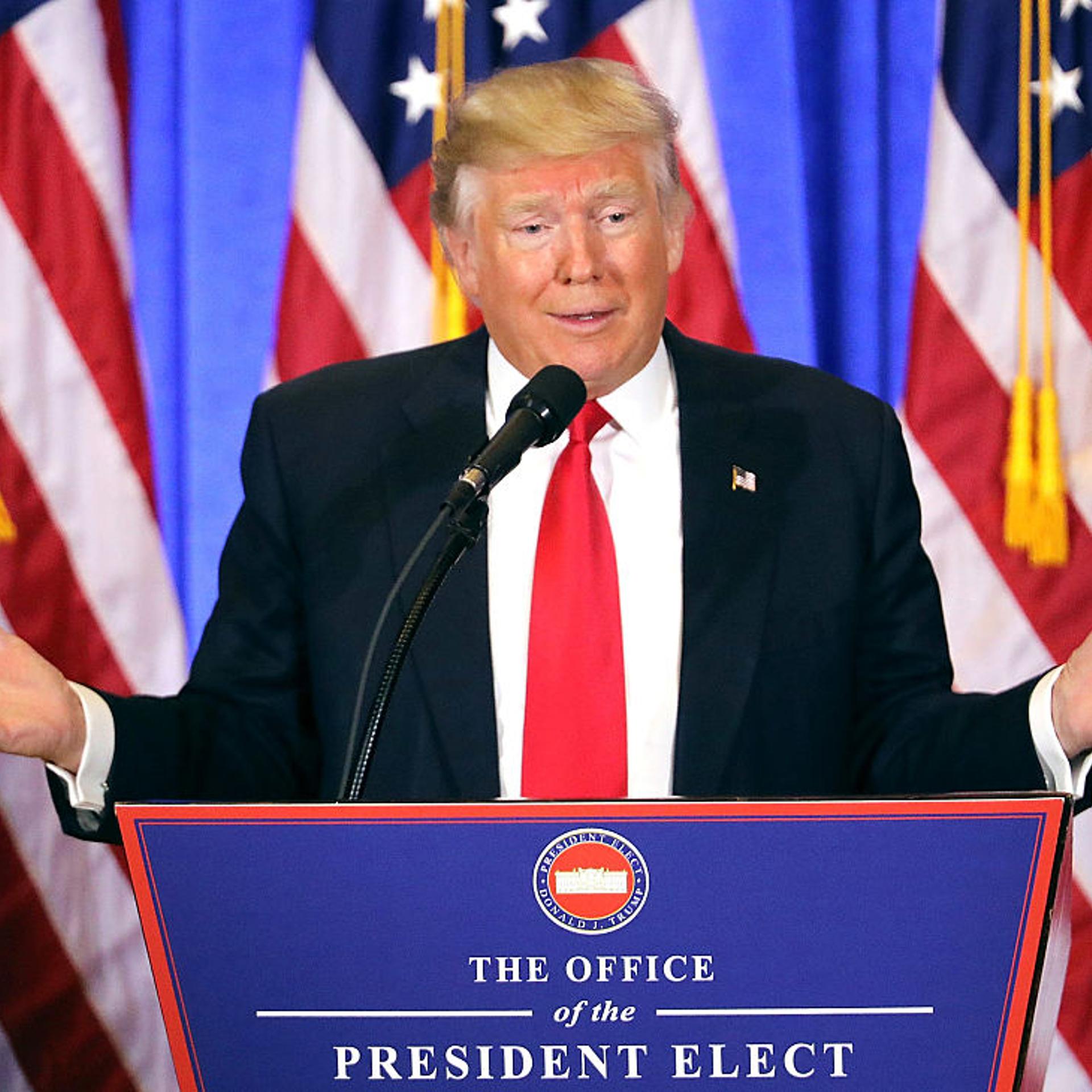 President-Elect Donald Trump Holds Press Conference In New York