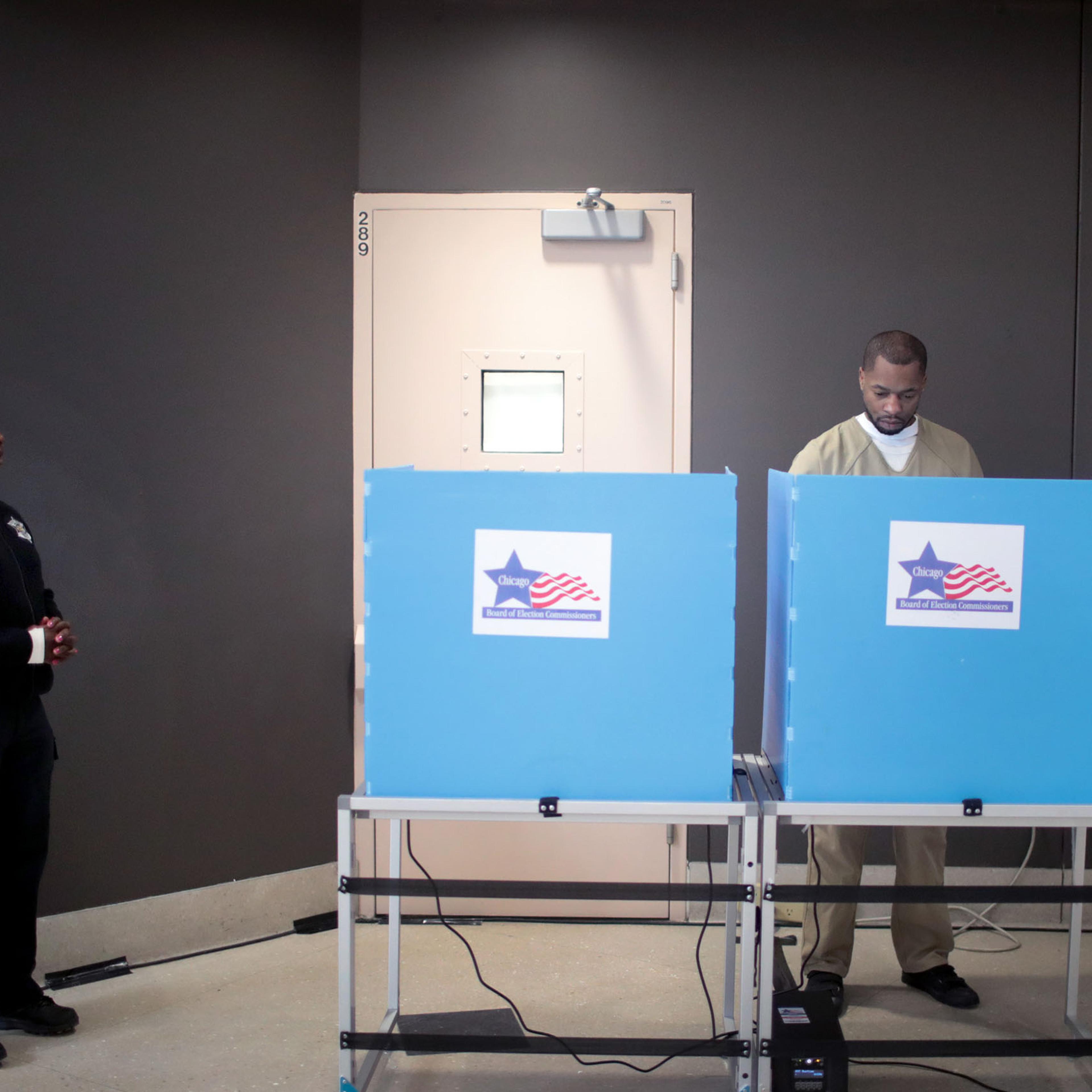 Cook County Jail Inmates Take Part In Early Voting Ahead Of Illinois Primary