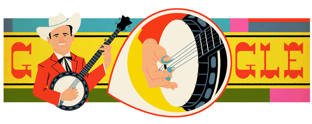 JAN 11: The Google Doodle honoring banjo-player Earl Scruggs