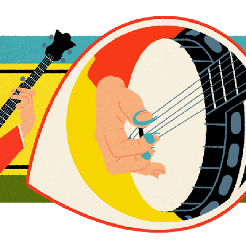JAN 11: The Google Doodle honoring banjo-player Earl Scruggs