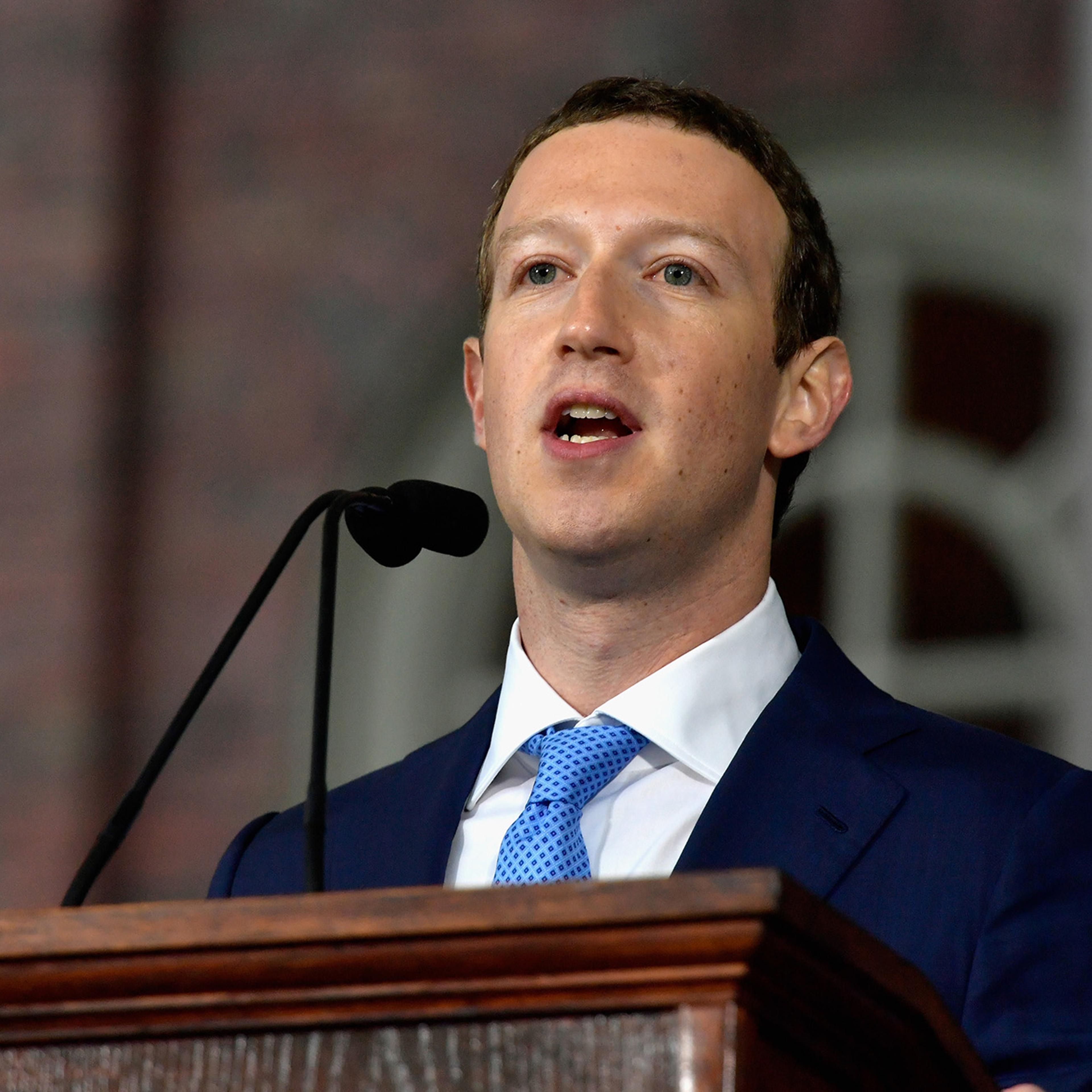 Facebook Founder Mark Zuckerberg Delivers Commencement Address At Harvard