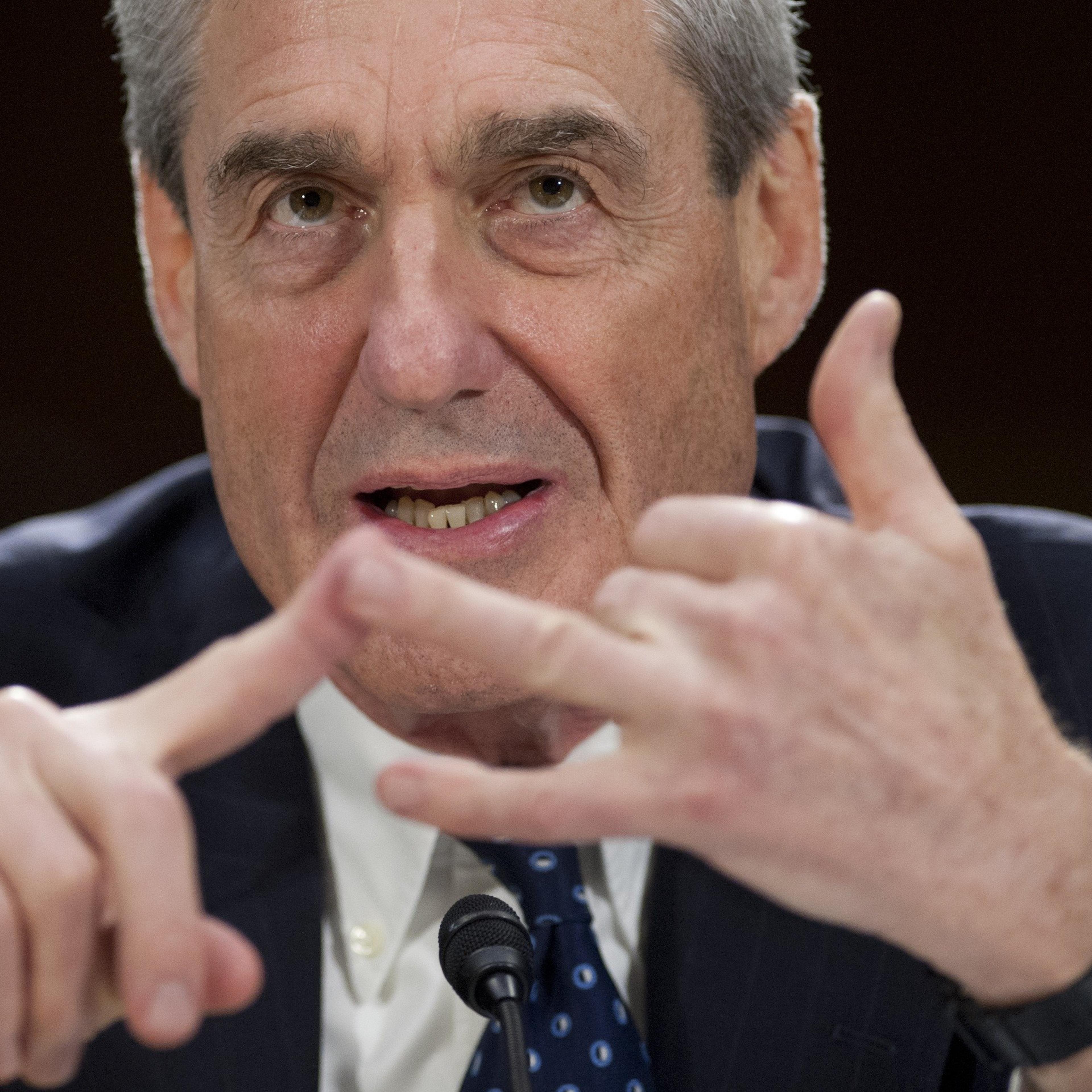 Former FBI Director Robert Mueller testifying before the US Senate Judiciary Committee on oversight on Capitol Hill in Washington on June 19, 2013.