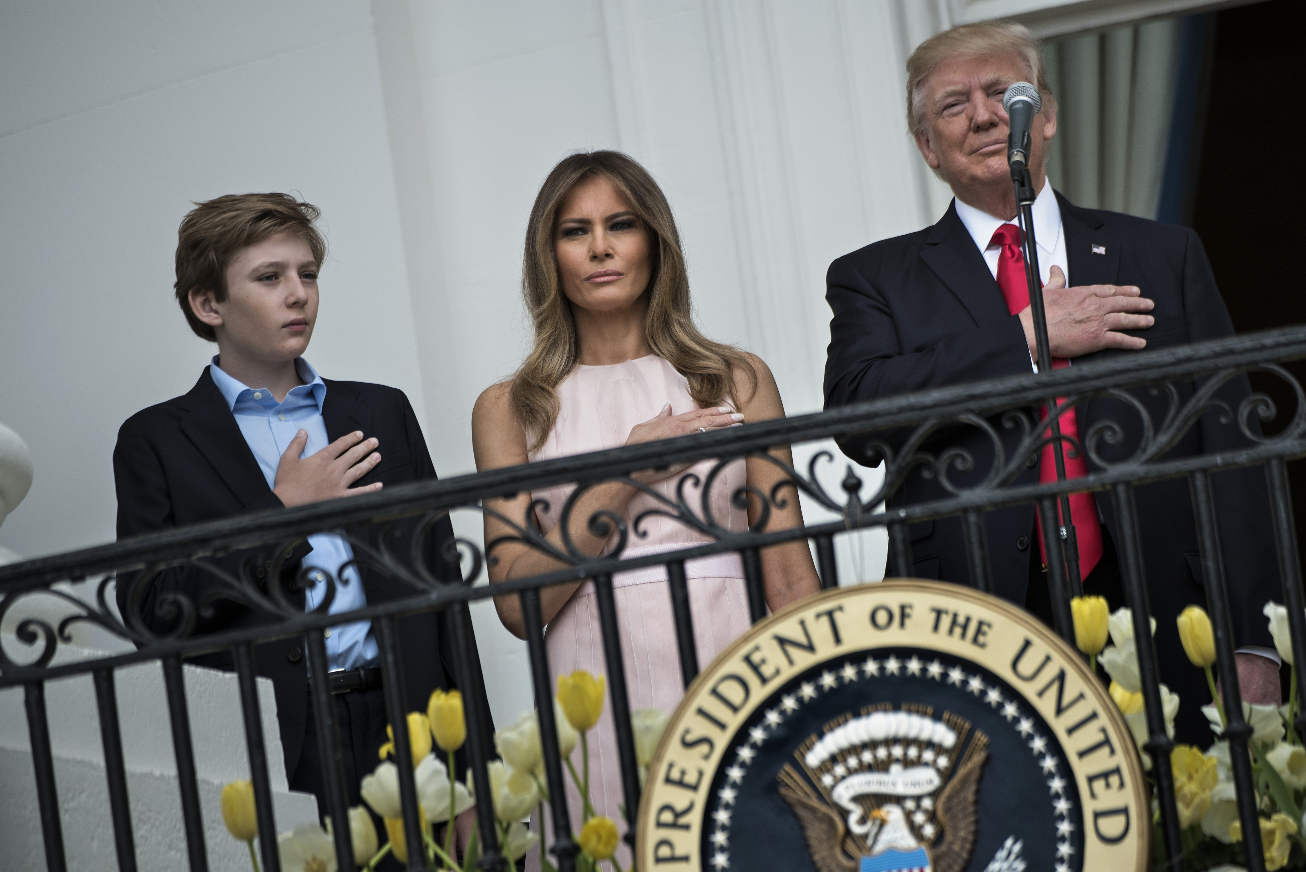 US-POLITICS-TRUMP-EASTER EGG ROLL
