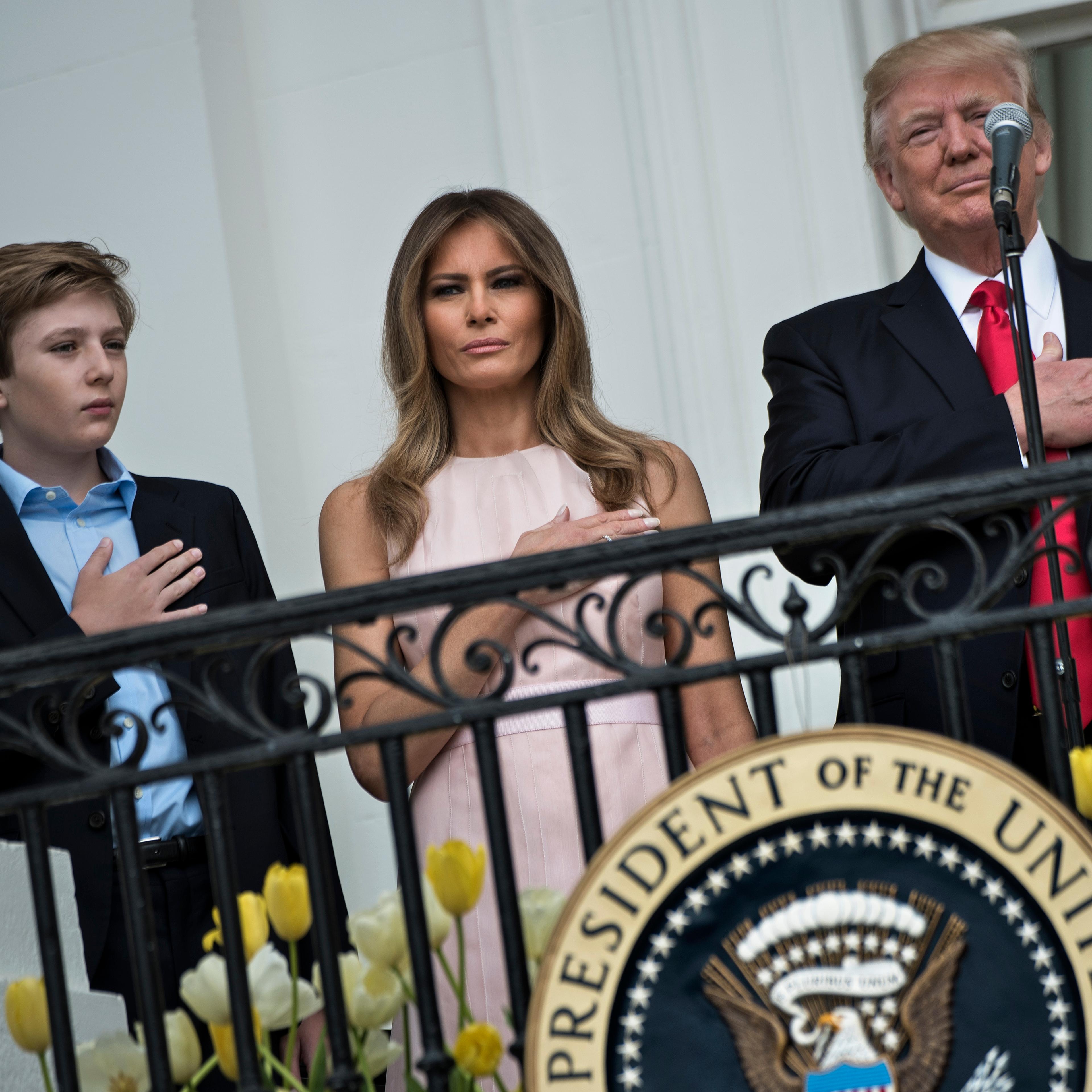 US-POLITICS-TRUMP-EASTER EGG ROLL