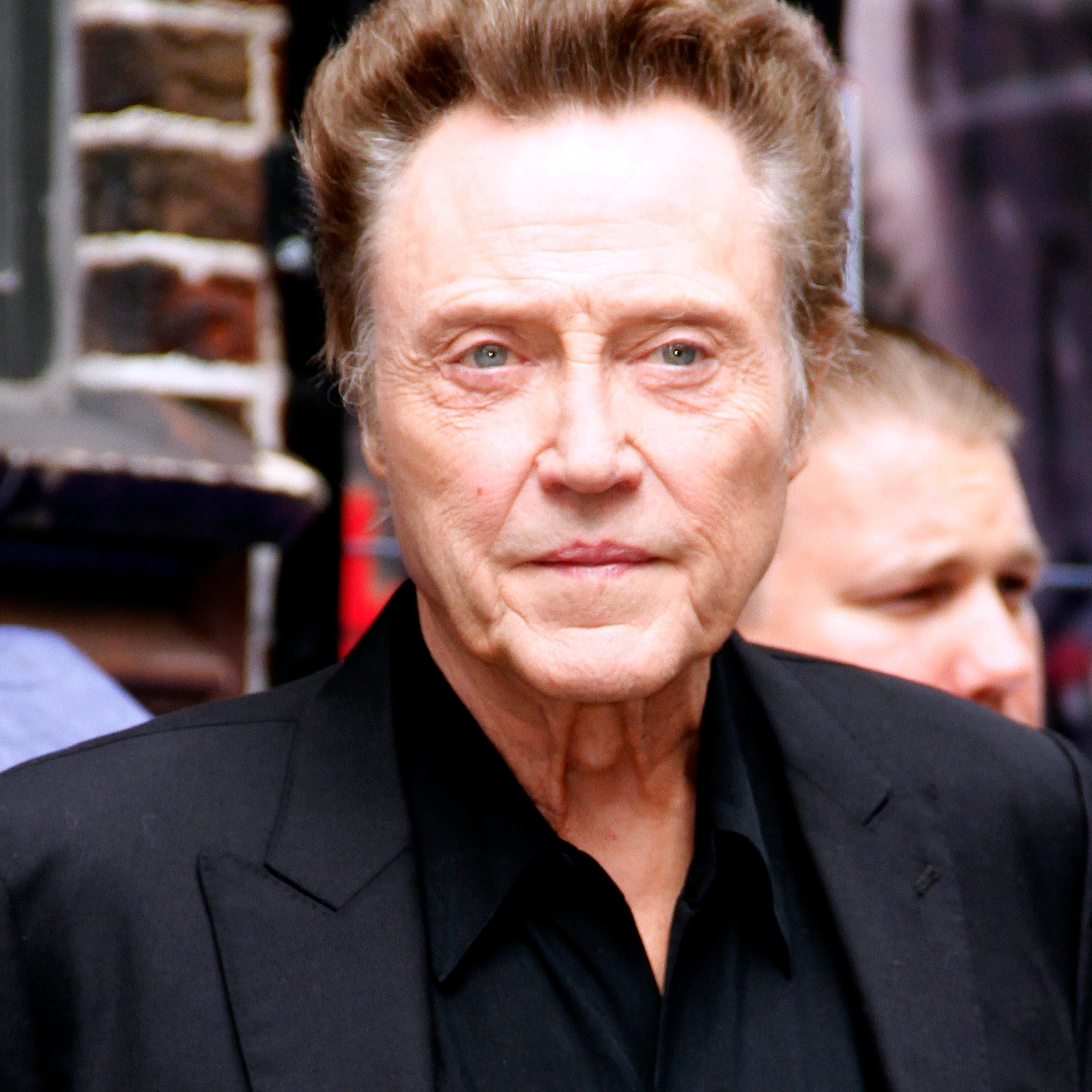 Christopher Walken leaves the "Late Show with David Letterman" at Ed Sullivan Theater on June 11, 2014 in New York City.