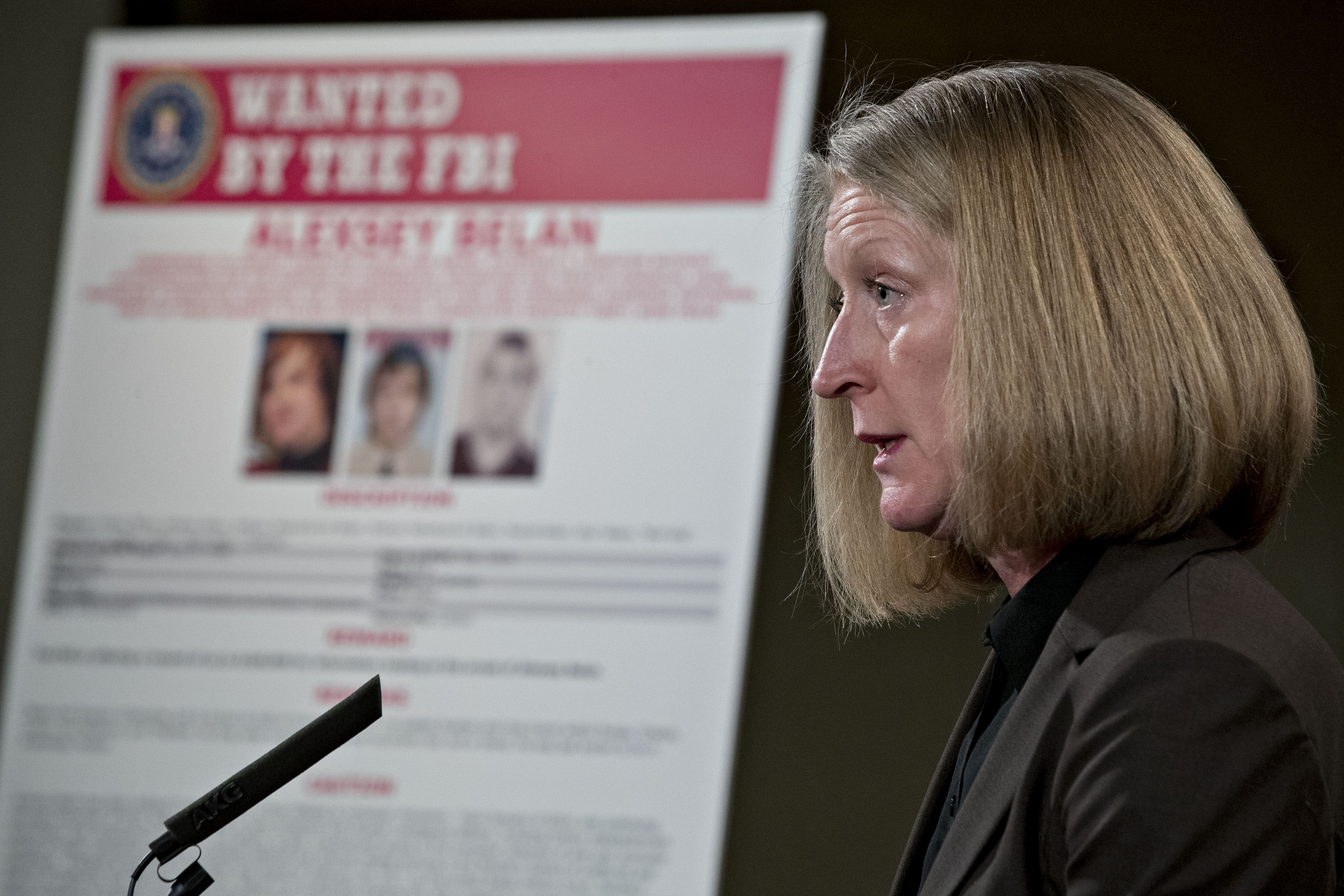 National Security Division Holds News Conference At Department Of Justice