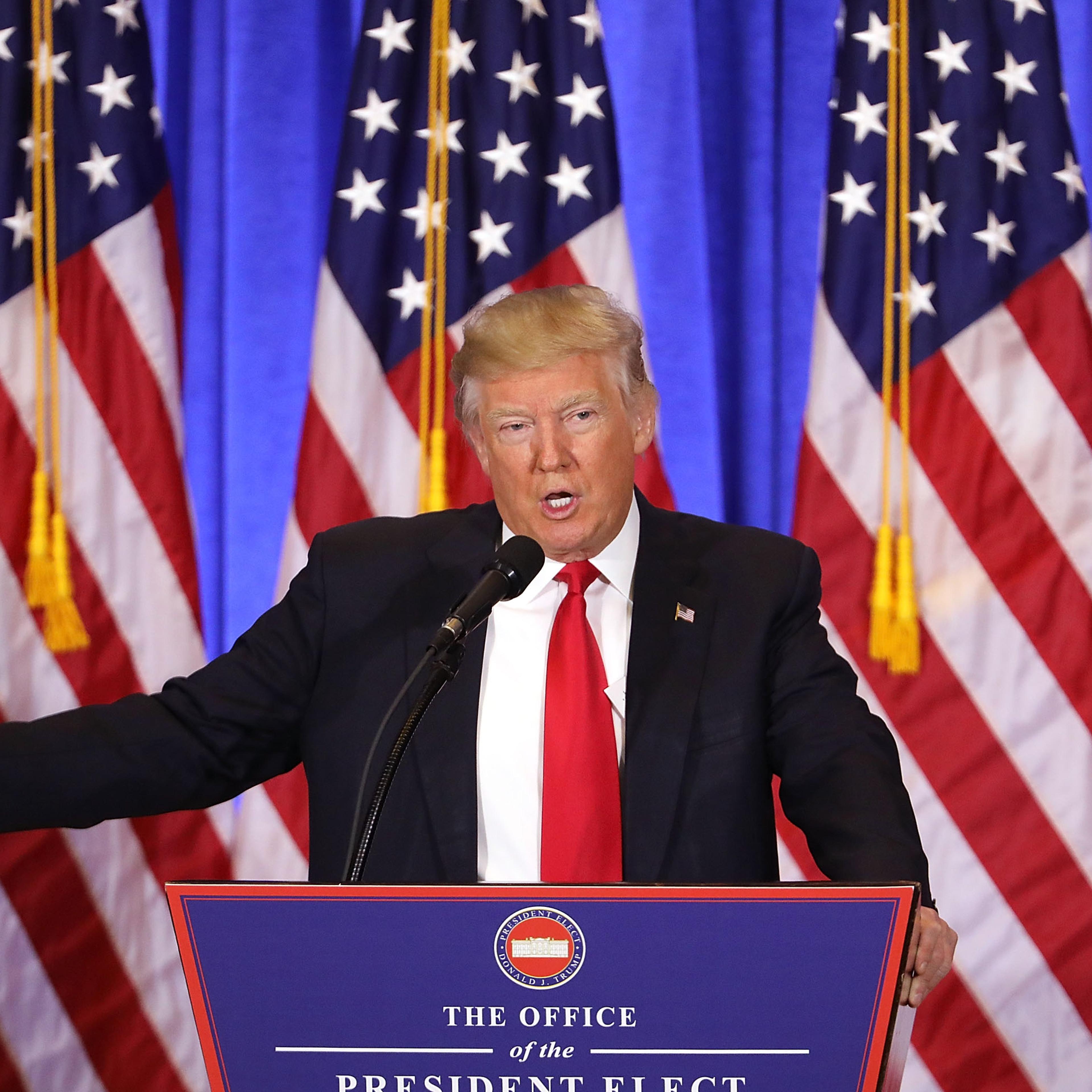 President-Elect Donald Trump Holds Press Conference In New York