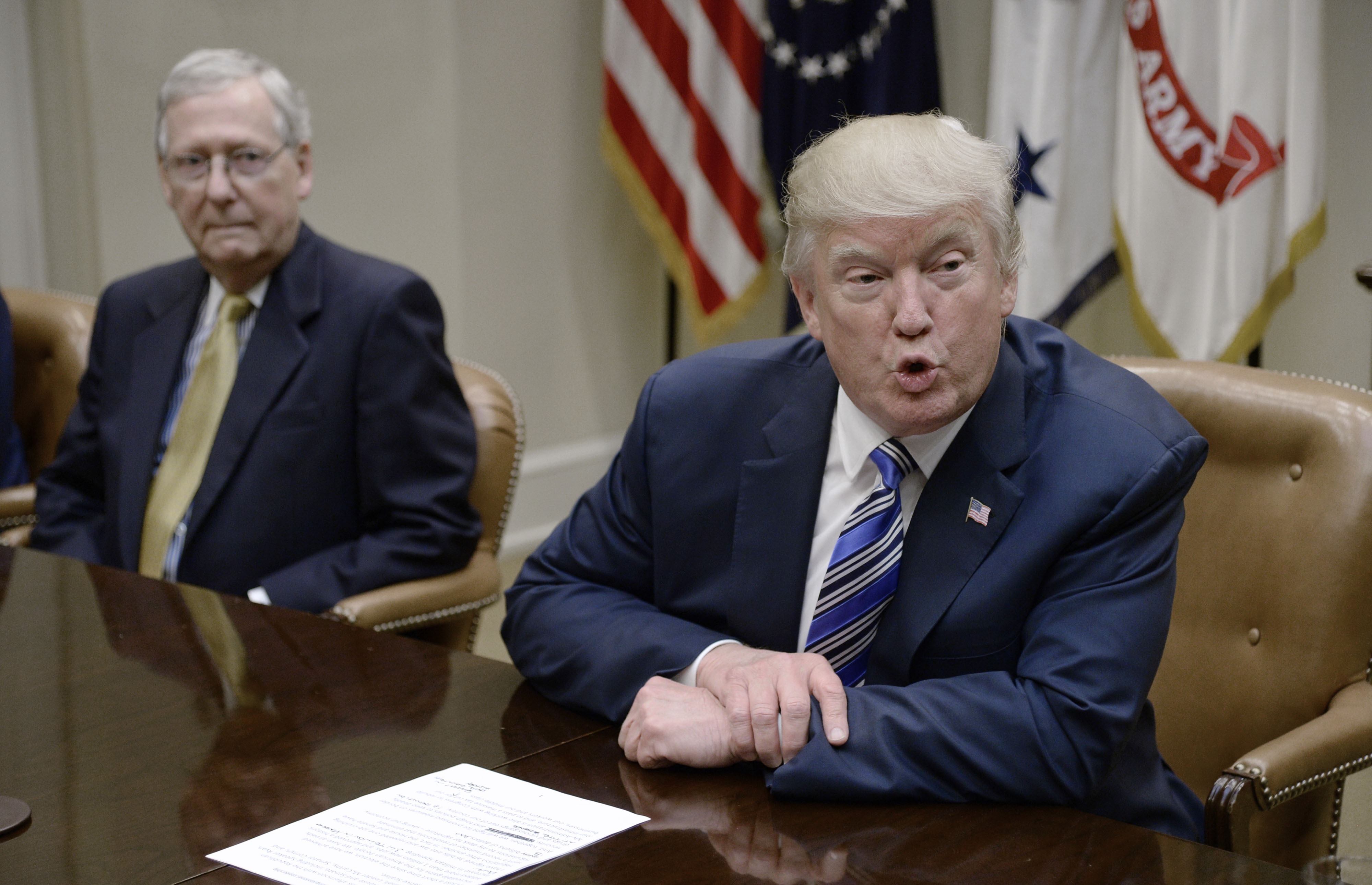 President Donald Trump Meets with House and Senate Leadership