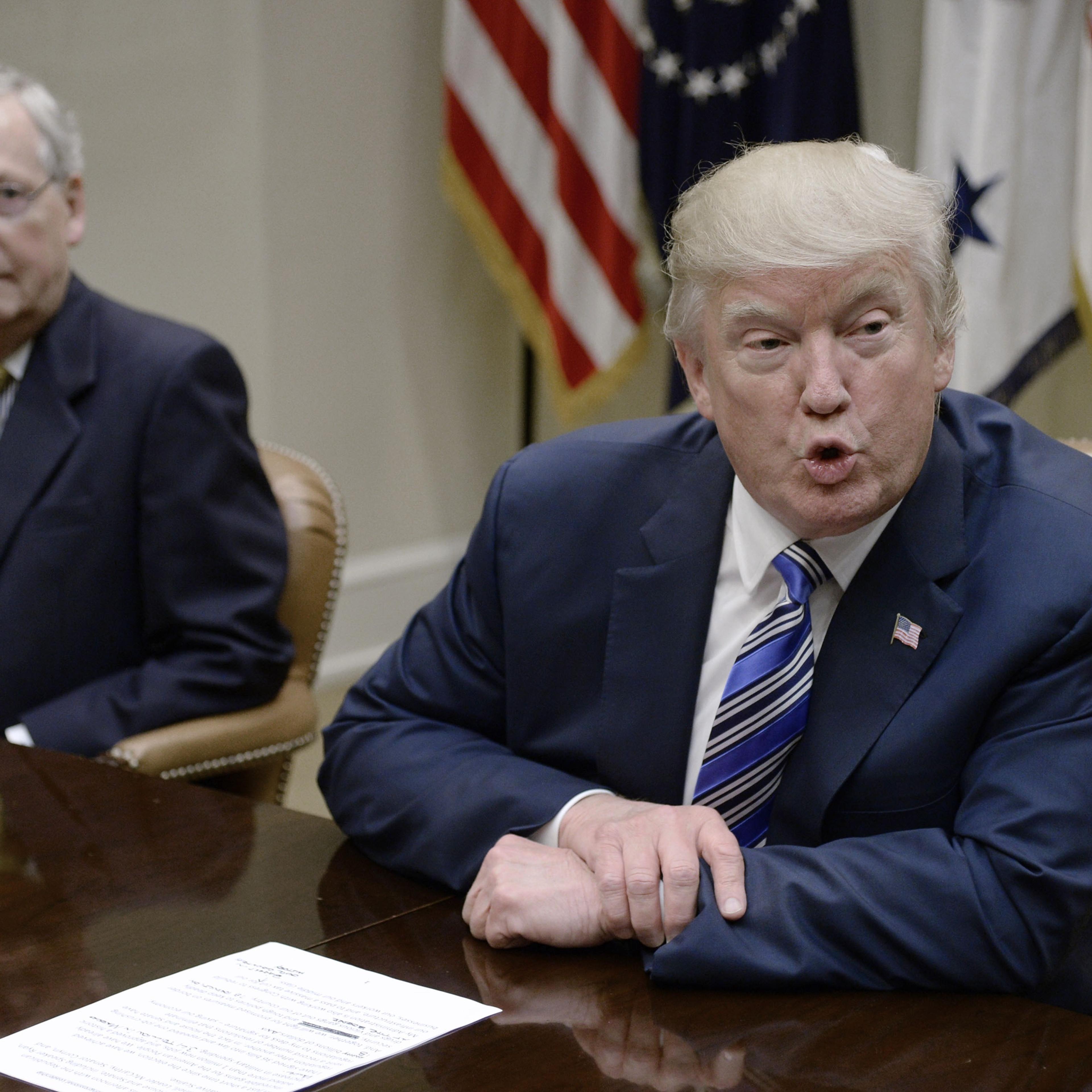 President Donald Trump Meets with House and Senate Leadership