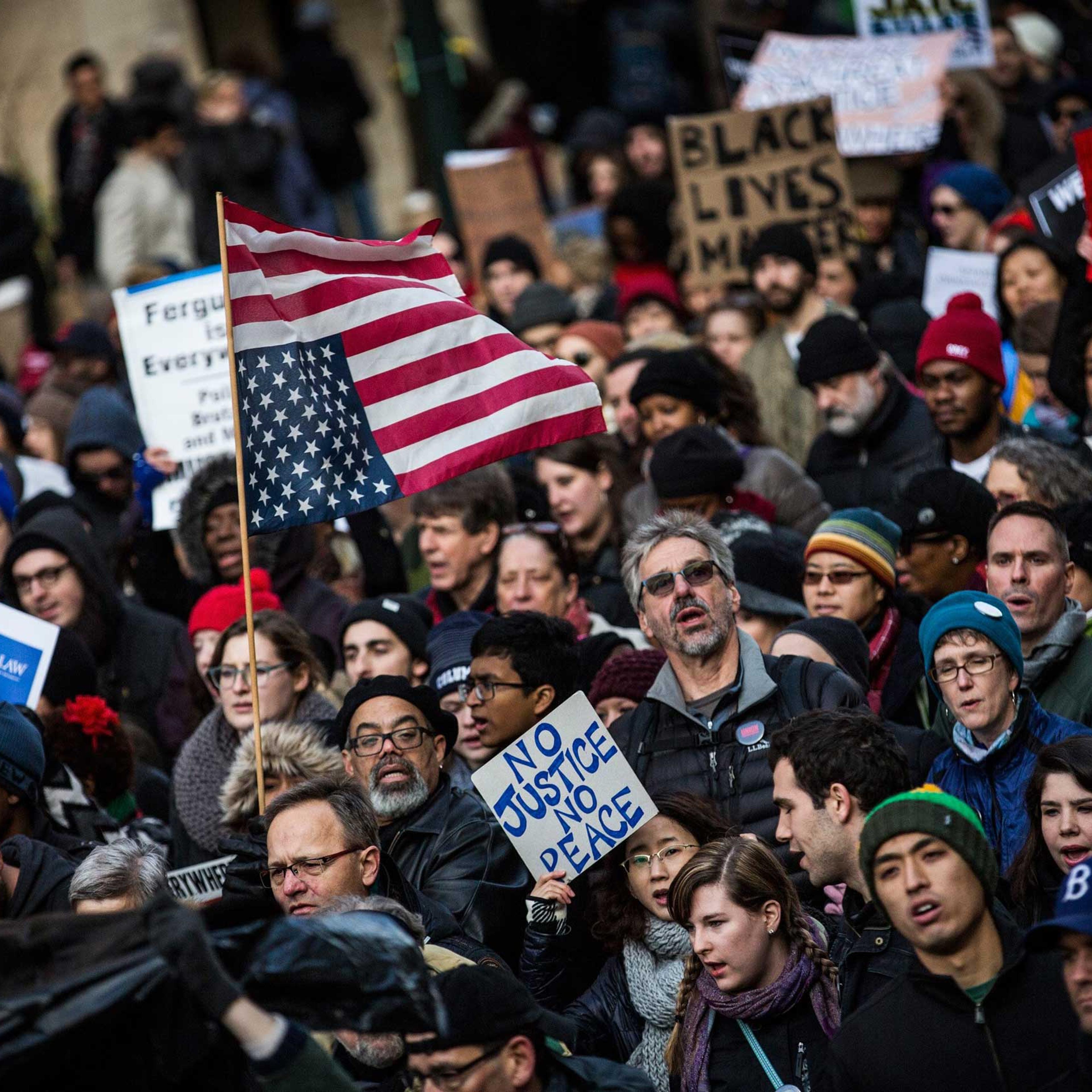 Protesters Stage "Day Of Anger" March In Wake Of Recent Grand Jury Decisions
