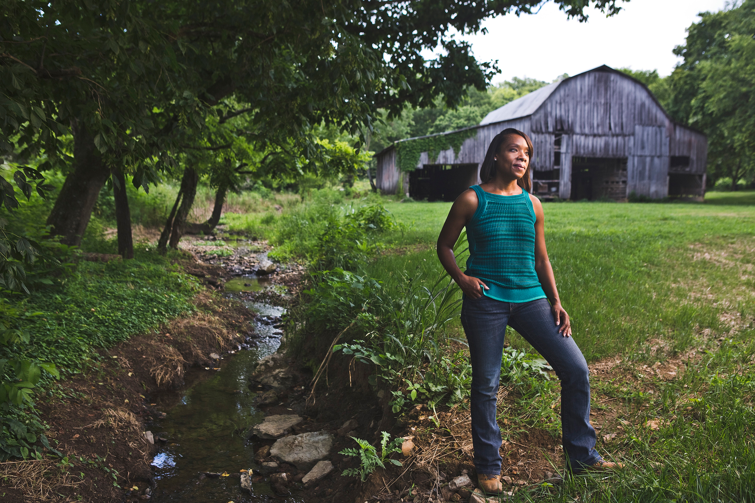 Fawn Weaver on the farm she bought where Nearest Green and Jack Daniel first distilled whiskey, in Lynchburg, Tenn., June 21, 2017.