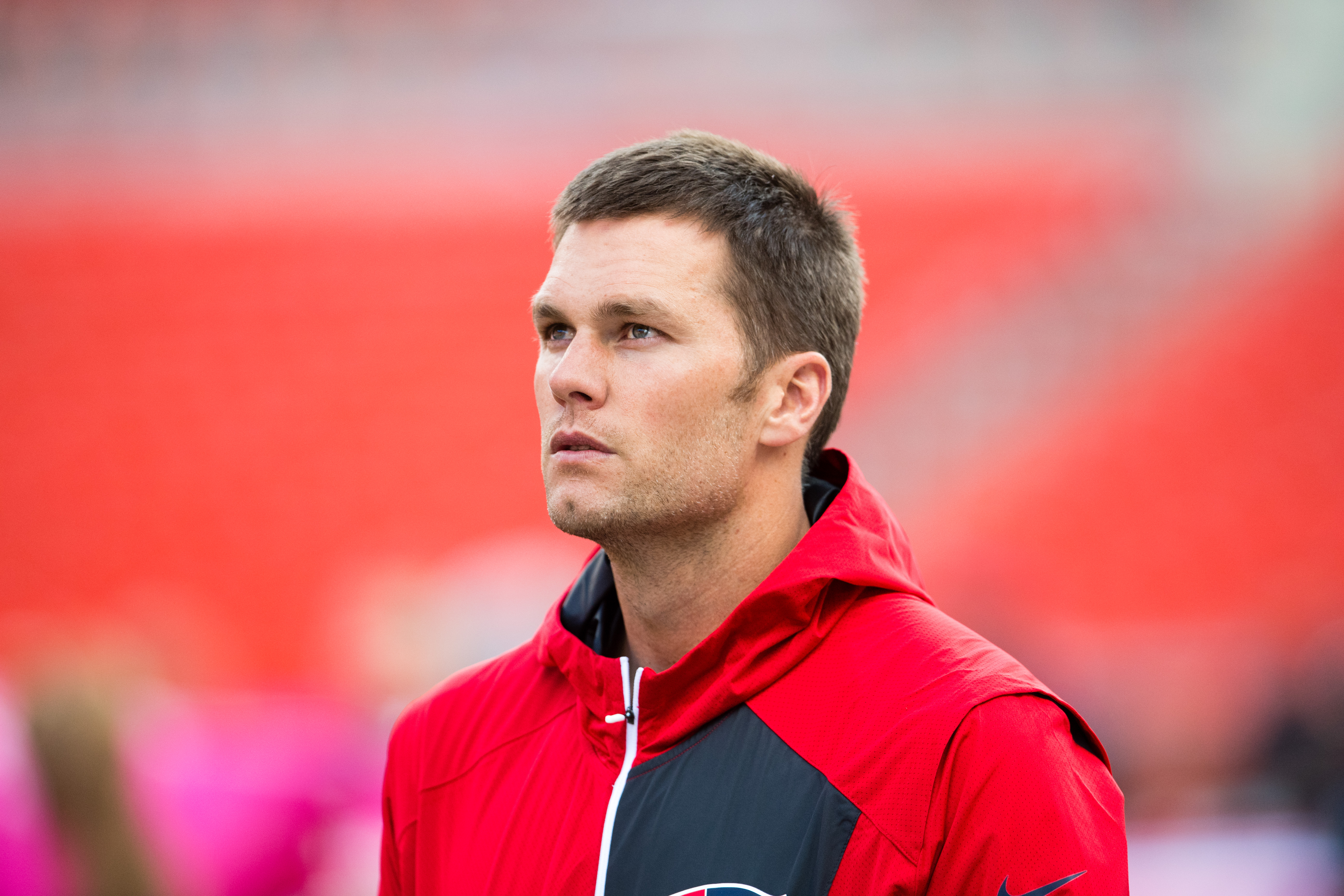 New England Patriots Quarterback Tom Brady prior to the game against the Cleveland Browns at FirstEnergy Stadium in Cleveland on Oct. 9, 2016.